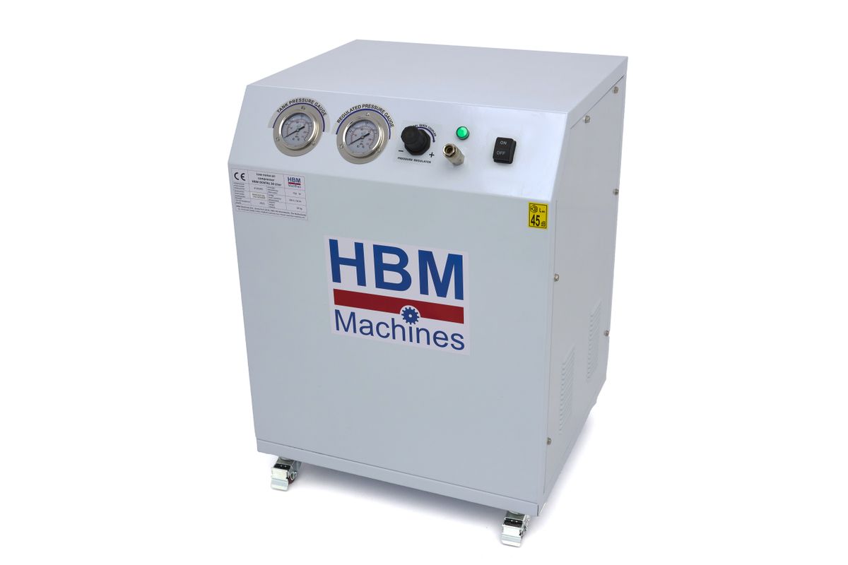 Compresor HBM de bajo ruido 1500 Watt 50 litros modelo 2