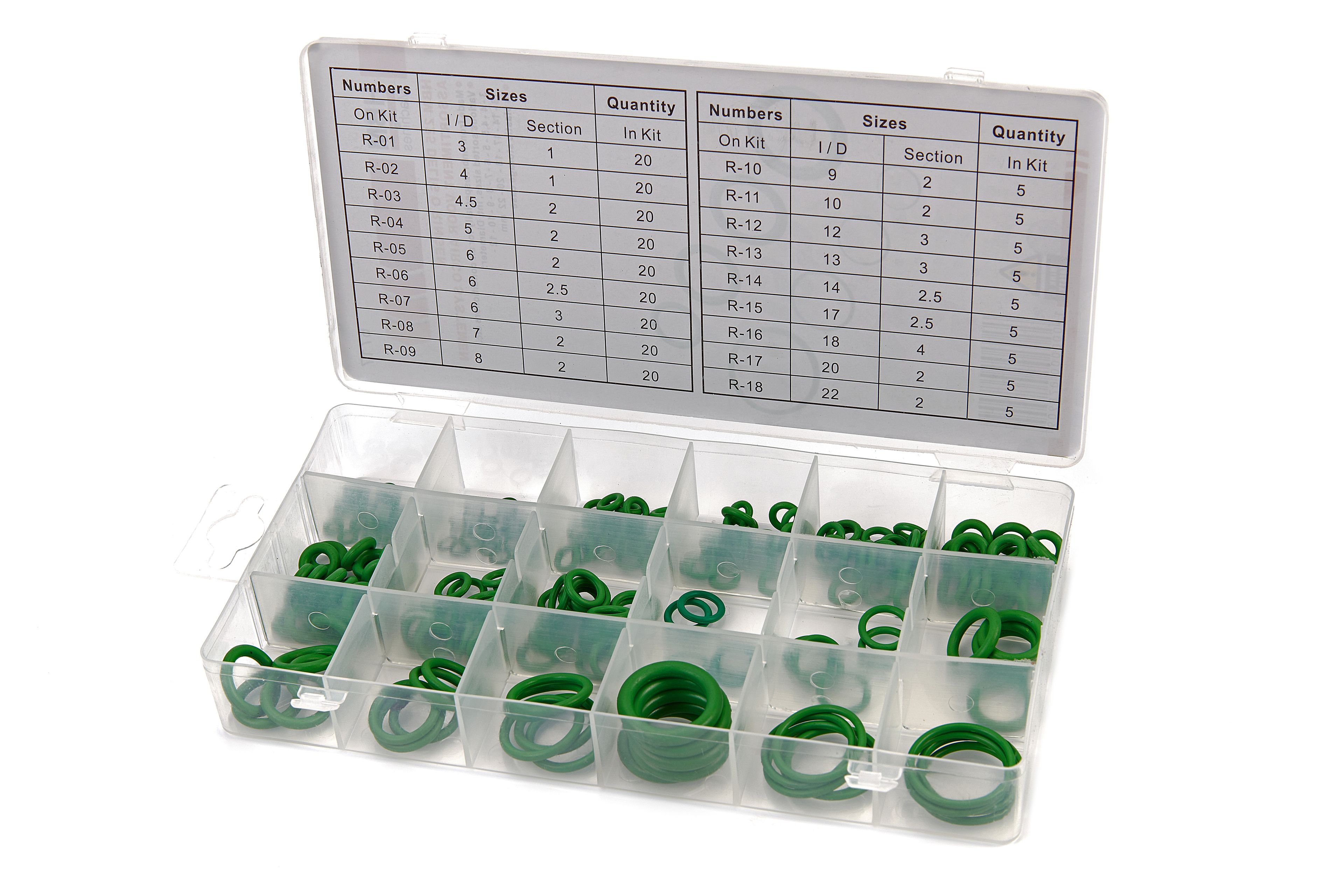 Assortiment de joints toriques HBM 225 pièces pour systèmes Airco