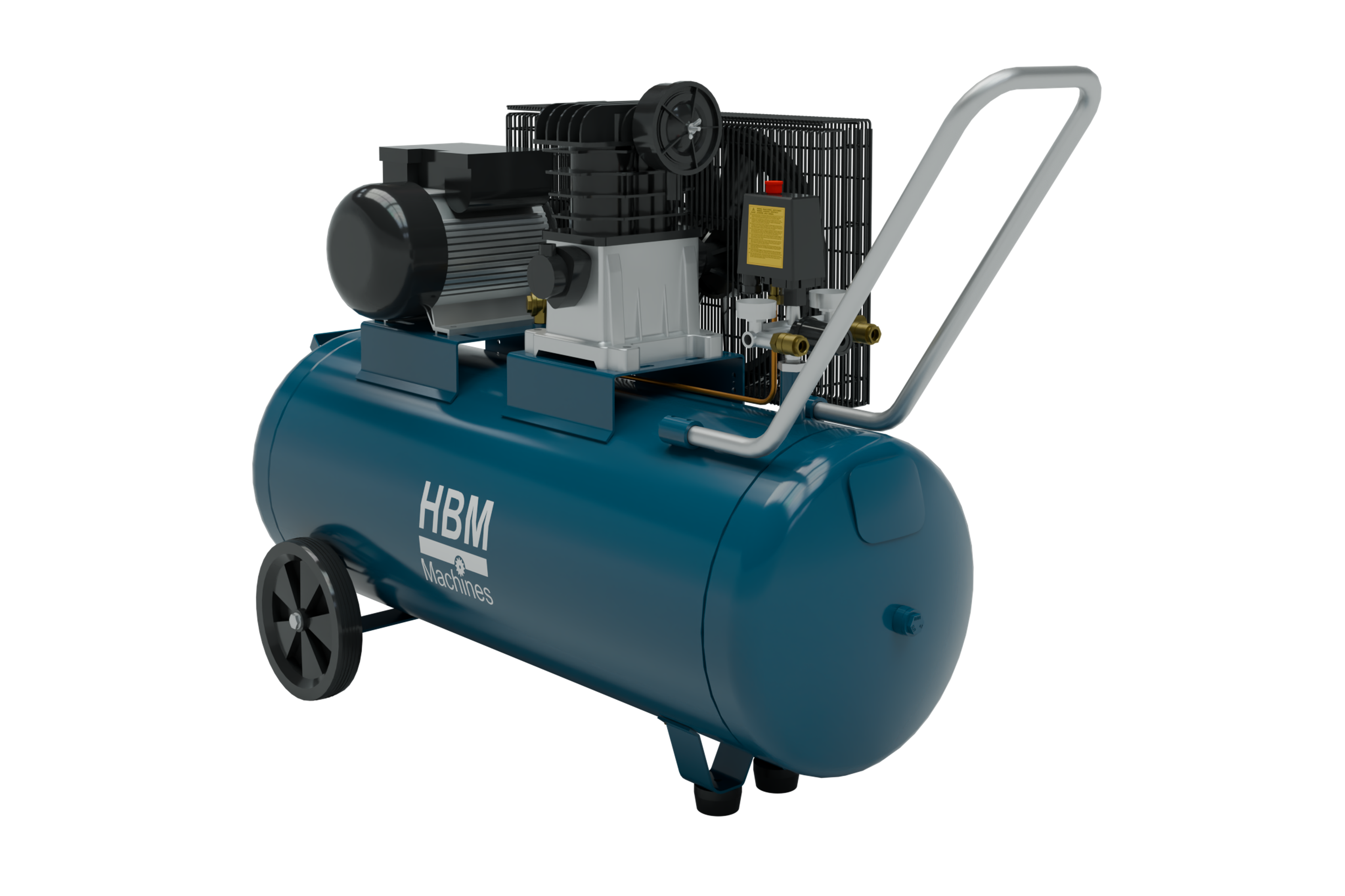 HBM snaaraangedreven compressor 100 liter