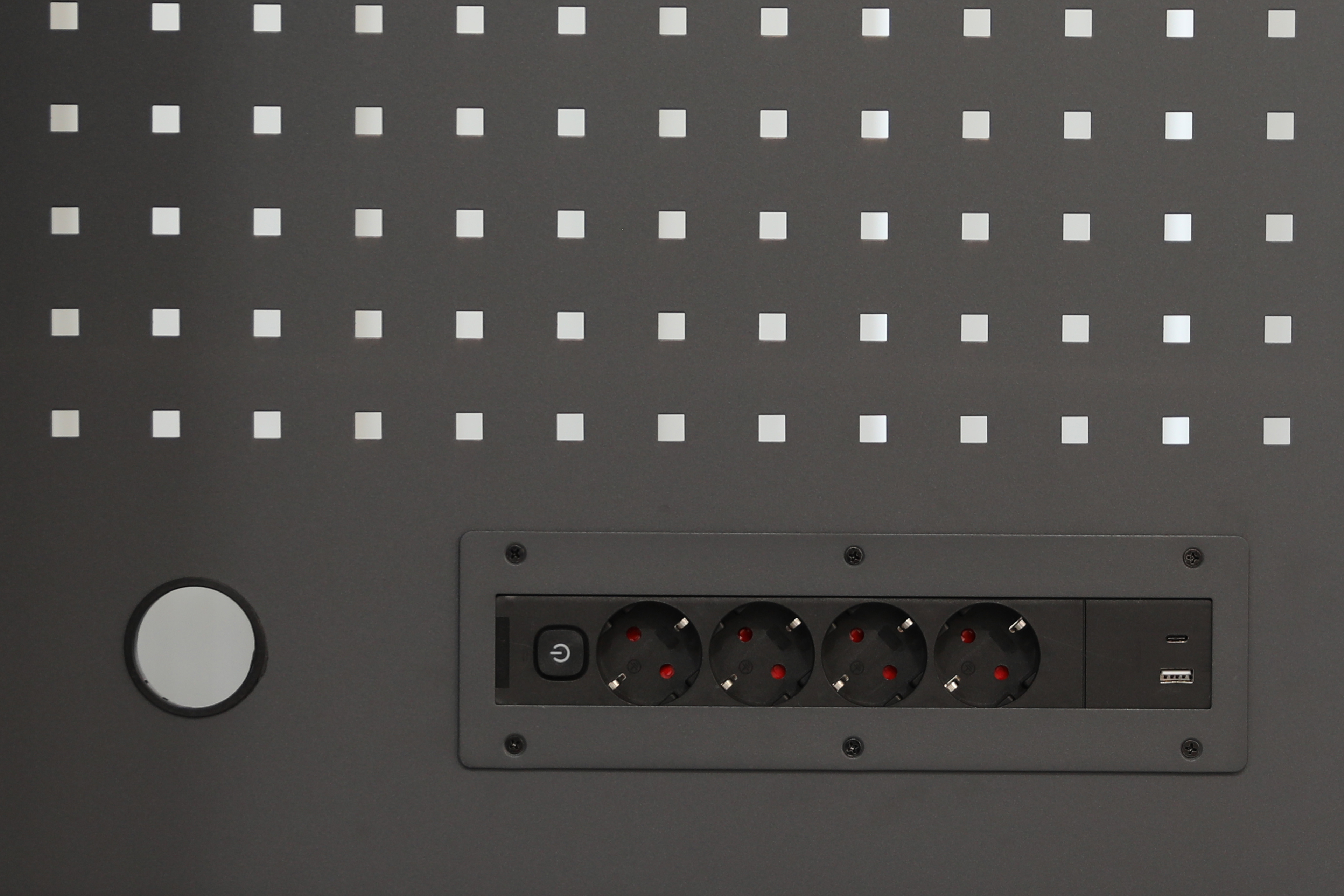 HBM sistema de taller modular extra profundo, 14 piezas, negro/gris Image 11