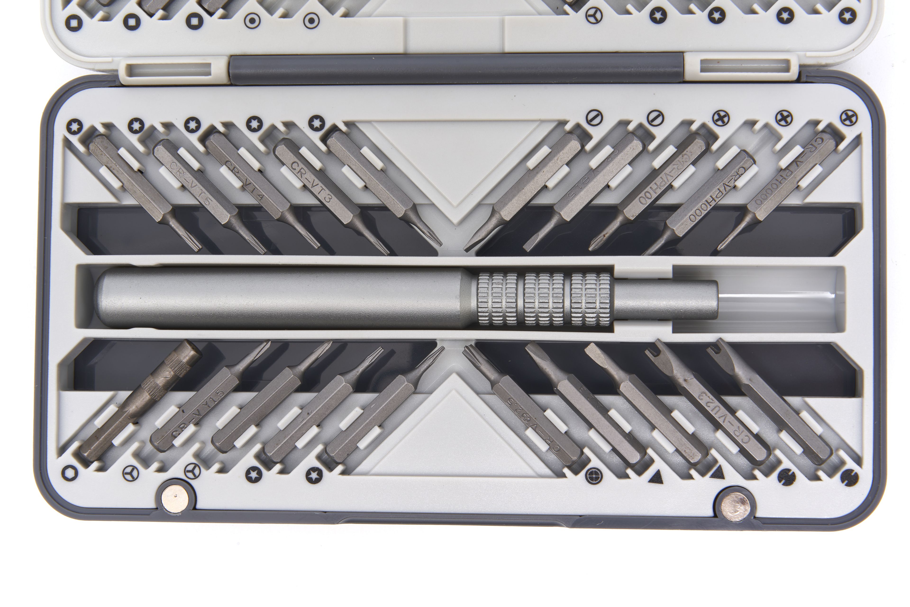 HBM 66 Pezzi Cacciavite di Precisione, Set di Punte con Prolungamento Flessibile, 2 Pinzette e 2 Spatole Universali Image 6