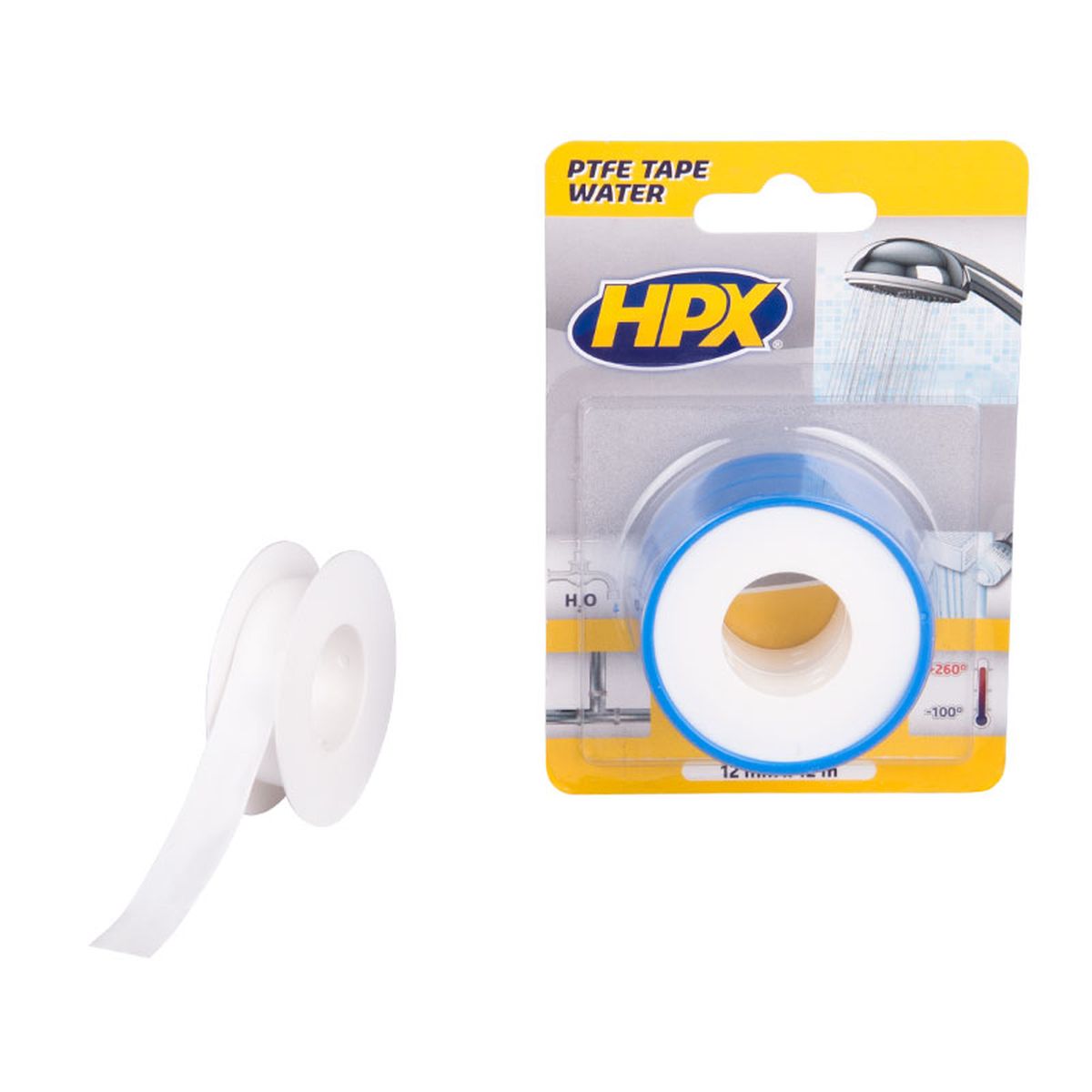HPX PTFE Abdichtungsband - weiß 12mm x 12m