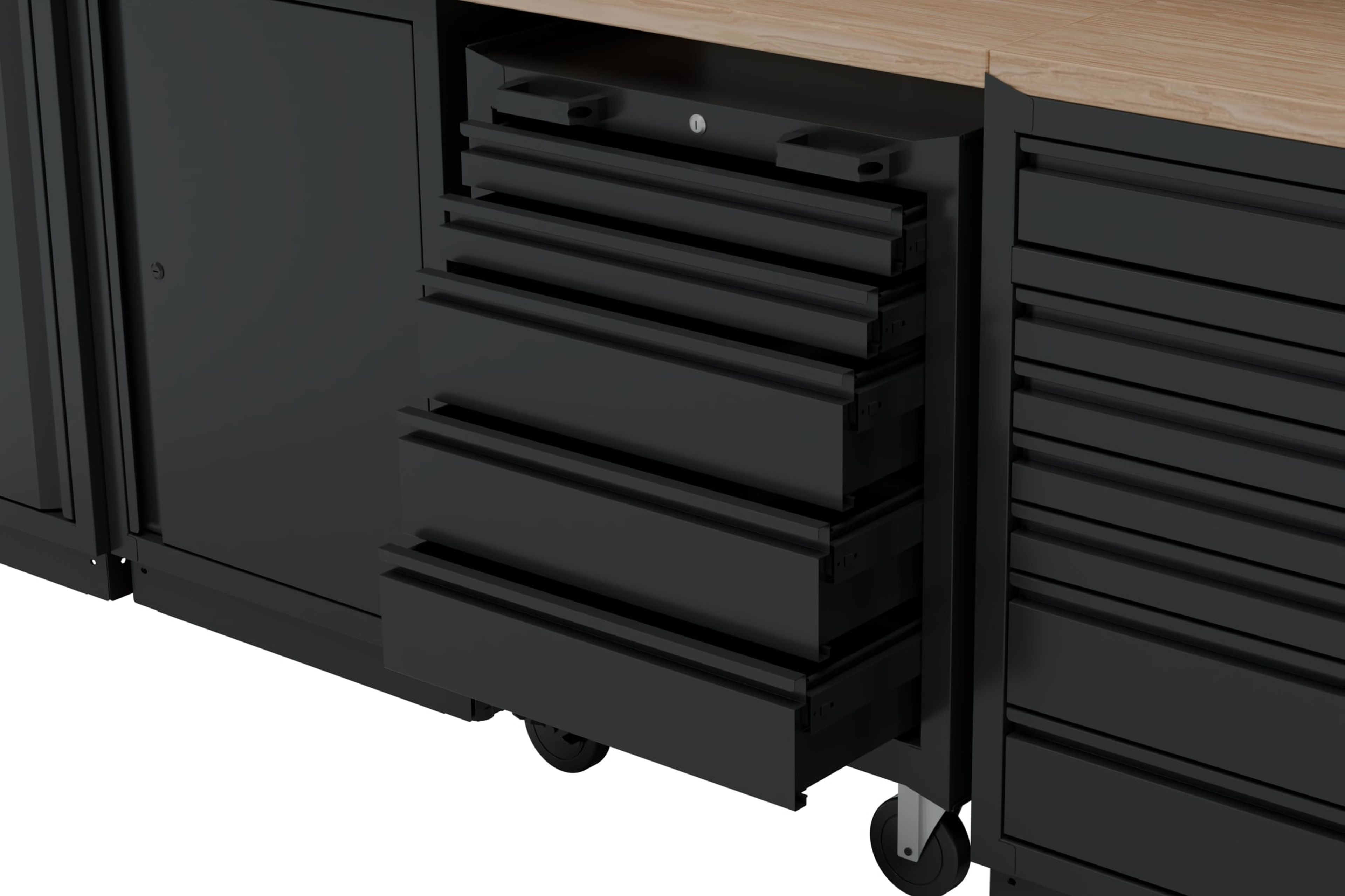 HBM modulair werkplaatssystem 13-delig, zwart Image 5