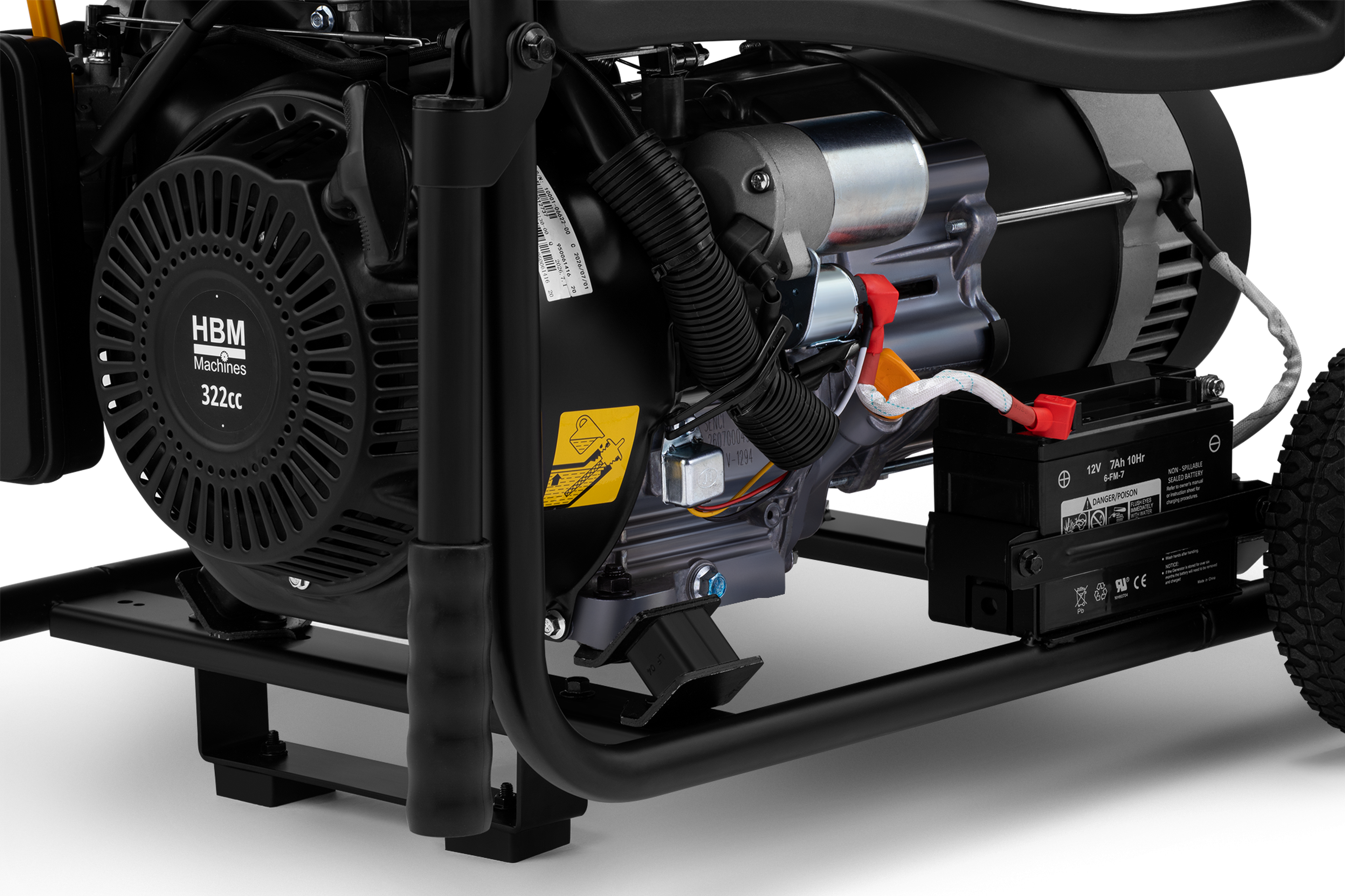HBM générateur avec moteur à essence de 322 cm³ 230V 5500W Image 10