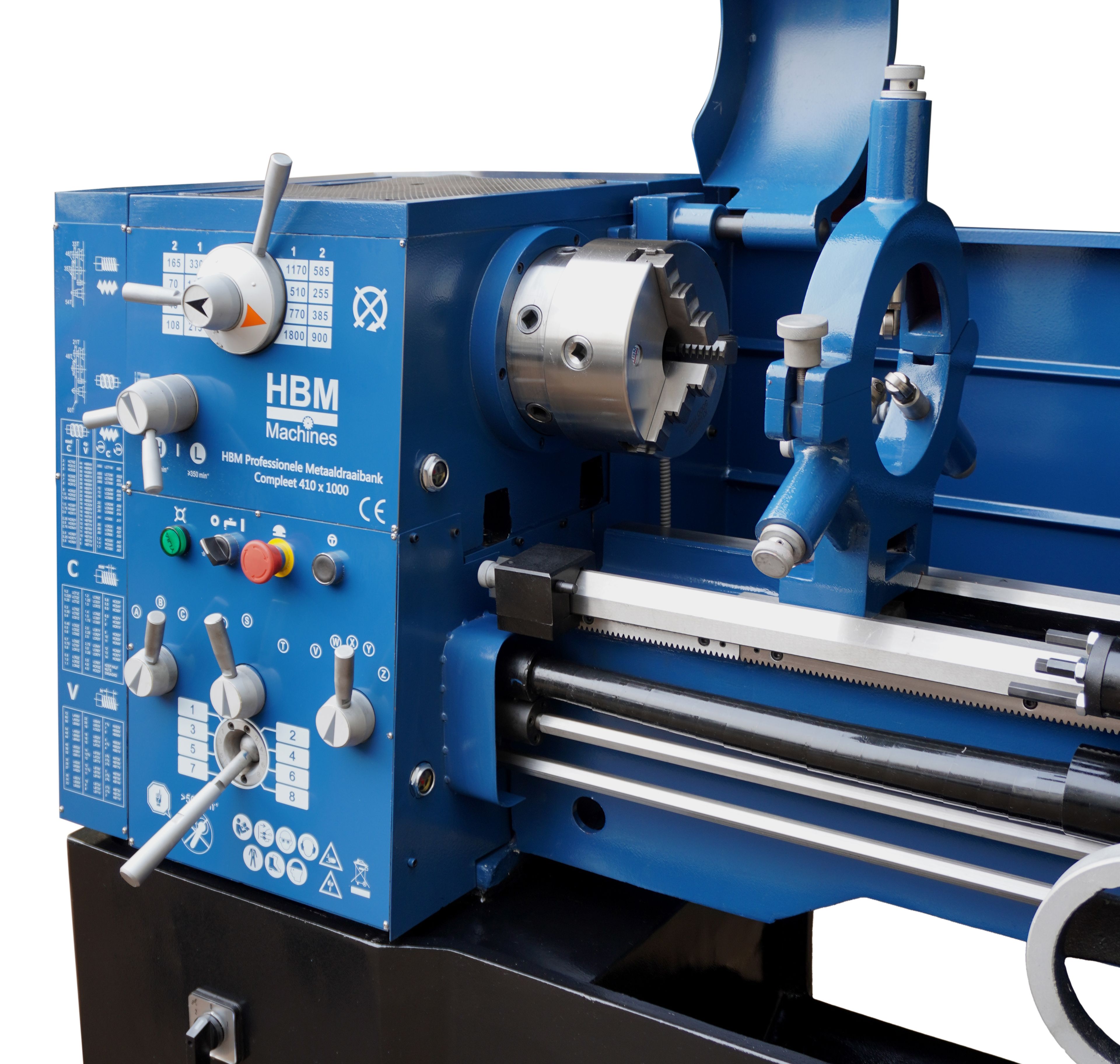 HBM tornio per metallo 410 x 1500 DRO 400 Volt Image 3