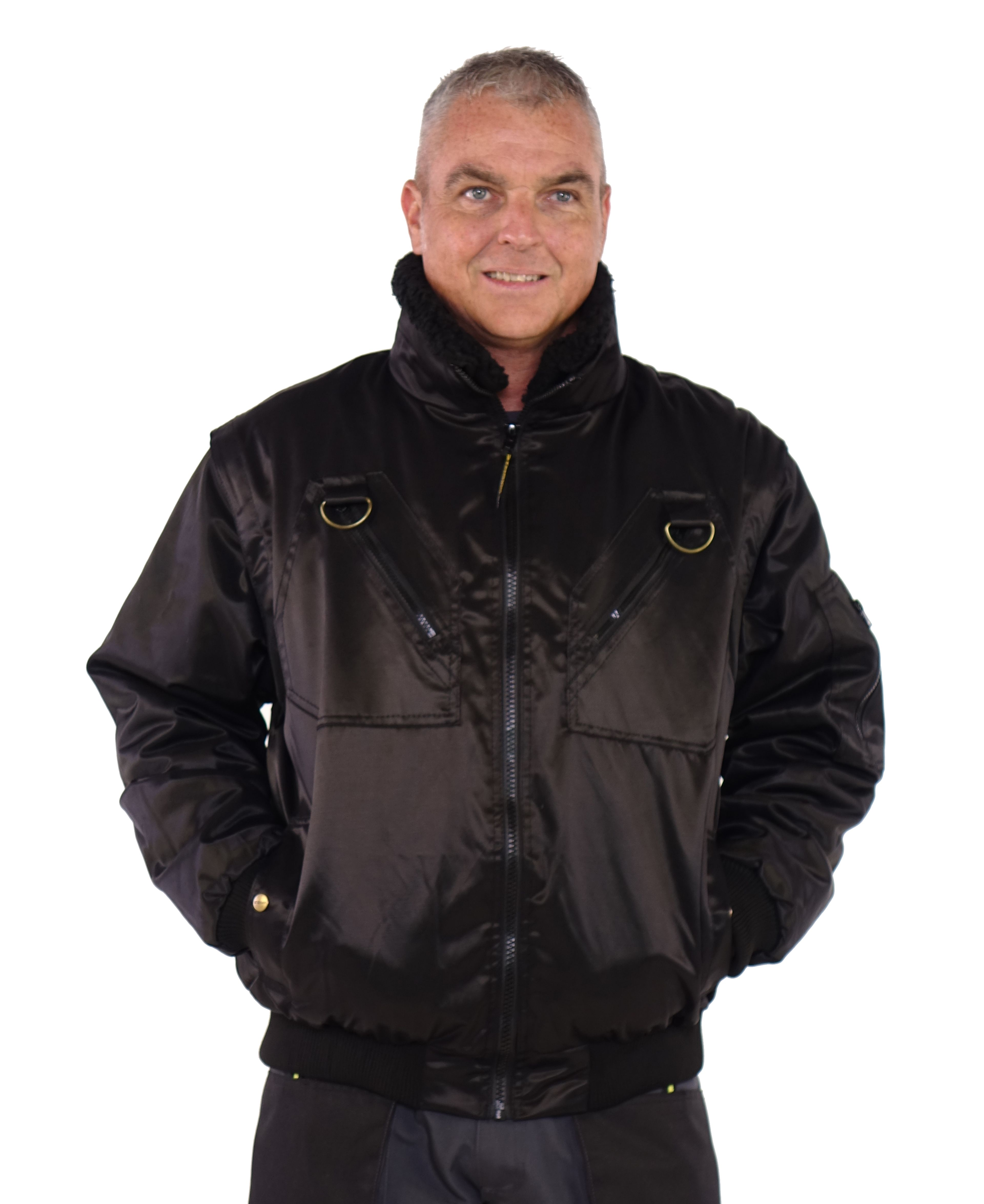 Storvik Stockholm Workjacket Pilot Jacket Noir M Image 7