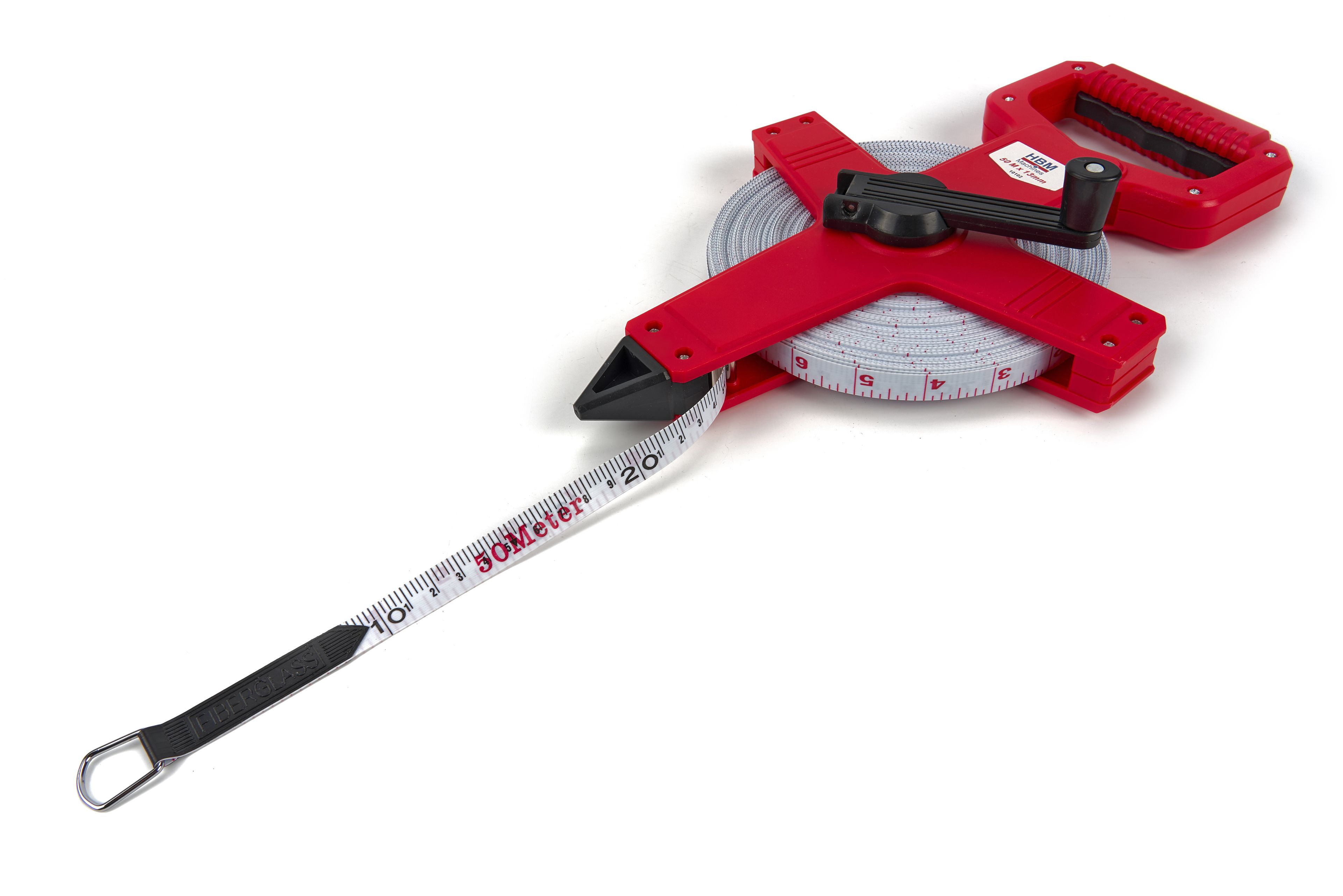 HBM 50 m x 13 mm ruban à mesurer en fibre de verre, ruban à mesurer, arpenteur