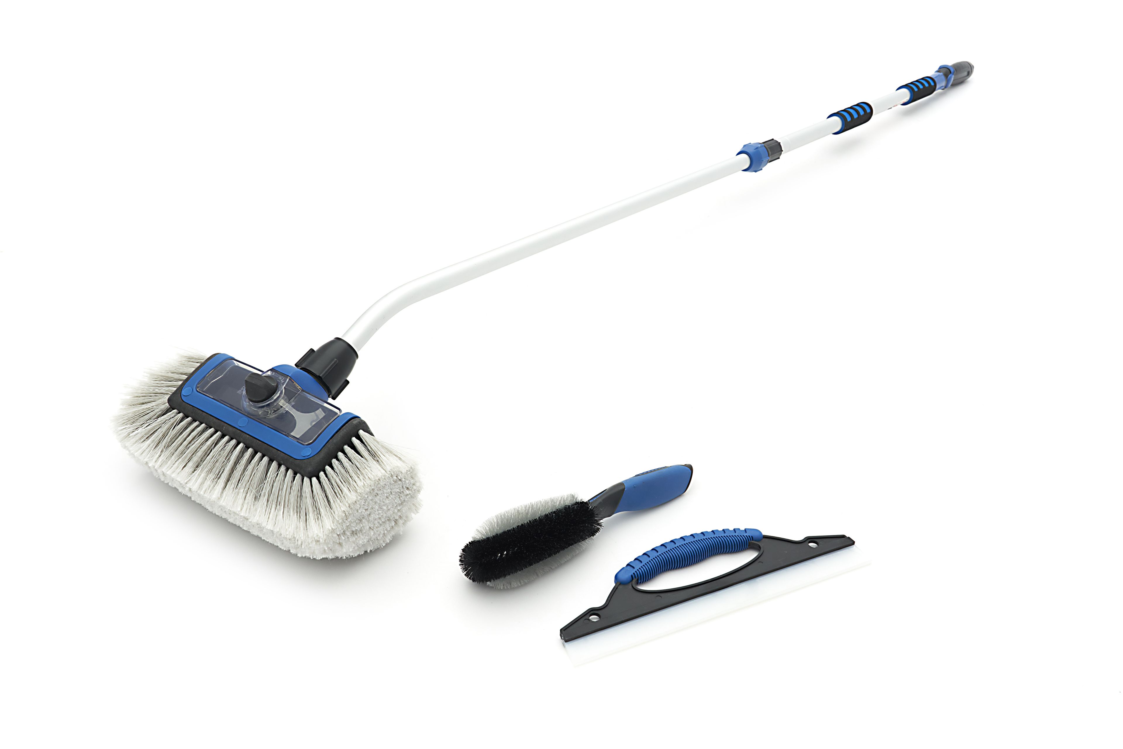 HBM kit de nettoyage auto/ensemble de brosses avec manche télescopique, 3 pièces Image 5