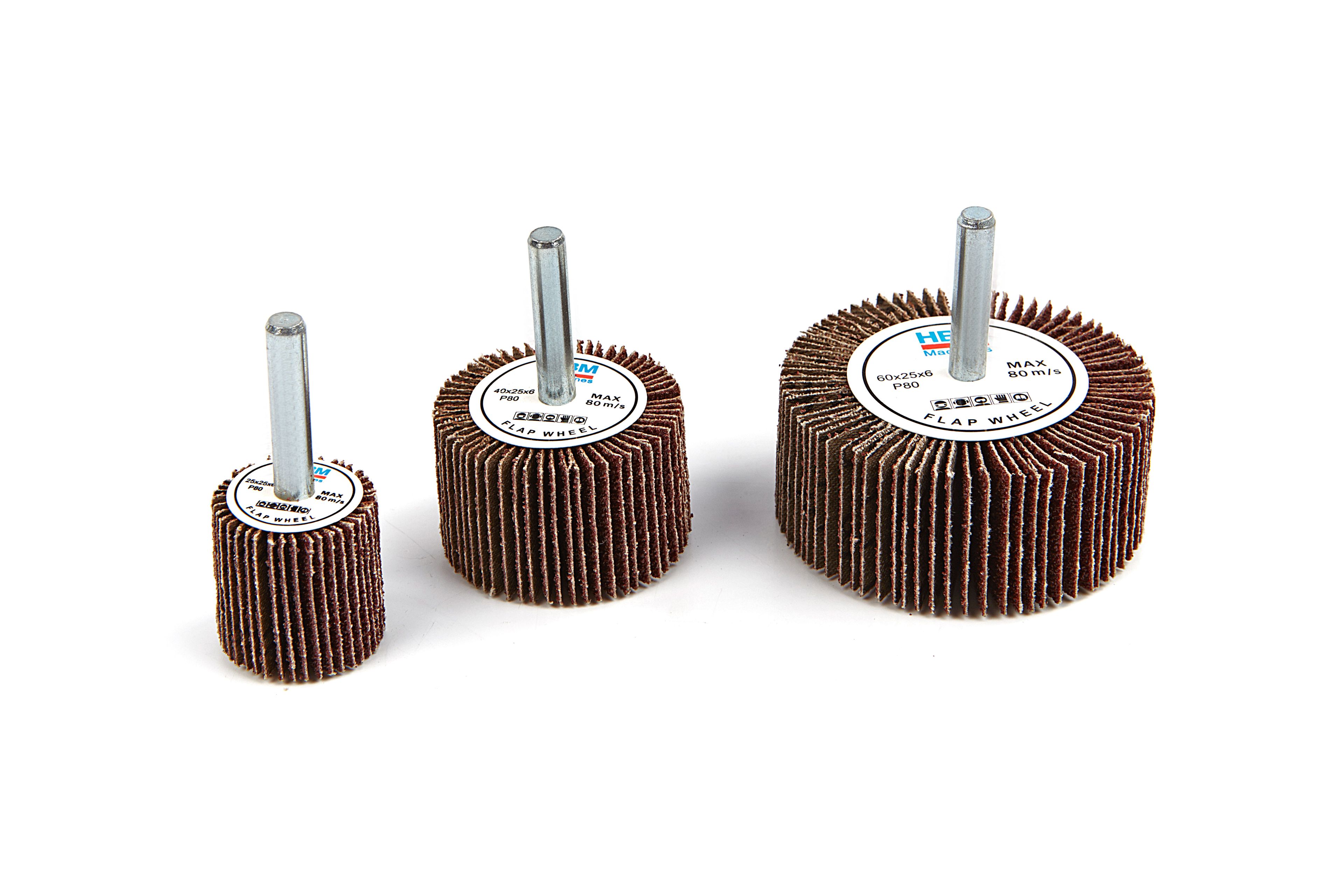 Dischi abrasivi a lamelle HBM con attacco da 6 mm