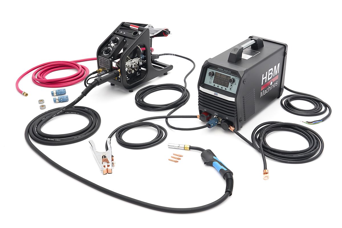 HBM 350 CI Smart Led Inversor de Soldadura con Pantalla Digital y Tecnología IGBT 400 voltios – Negro