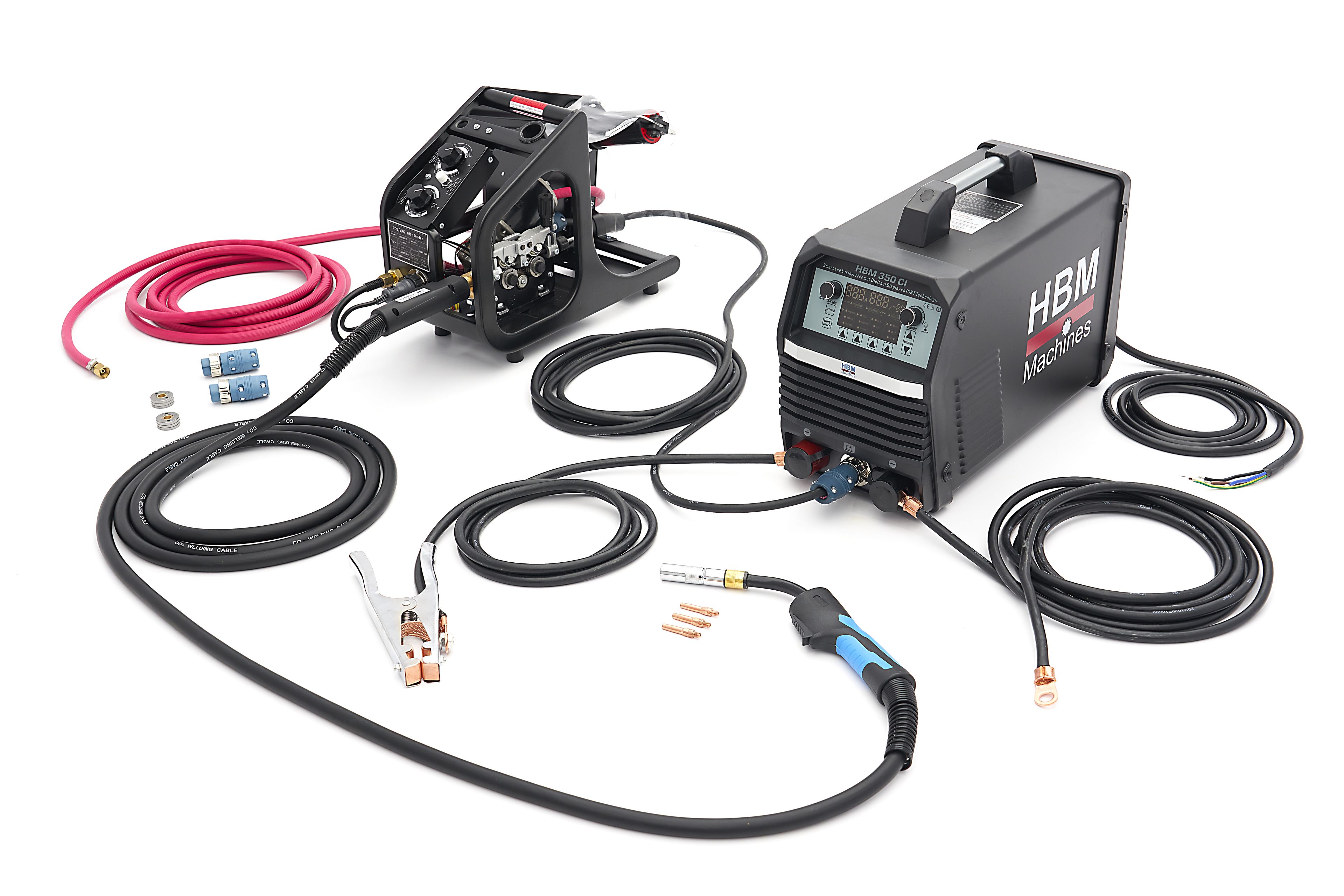 HBM 350 CI Smart Led Inversor de Soldadura con Pantalla Digital y Tecnología IGBT  400 voltios – Negro