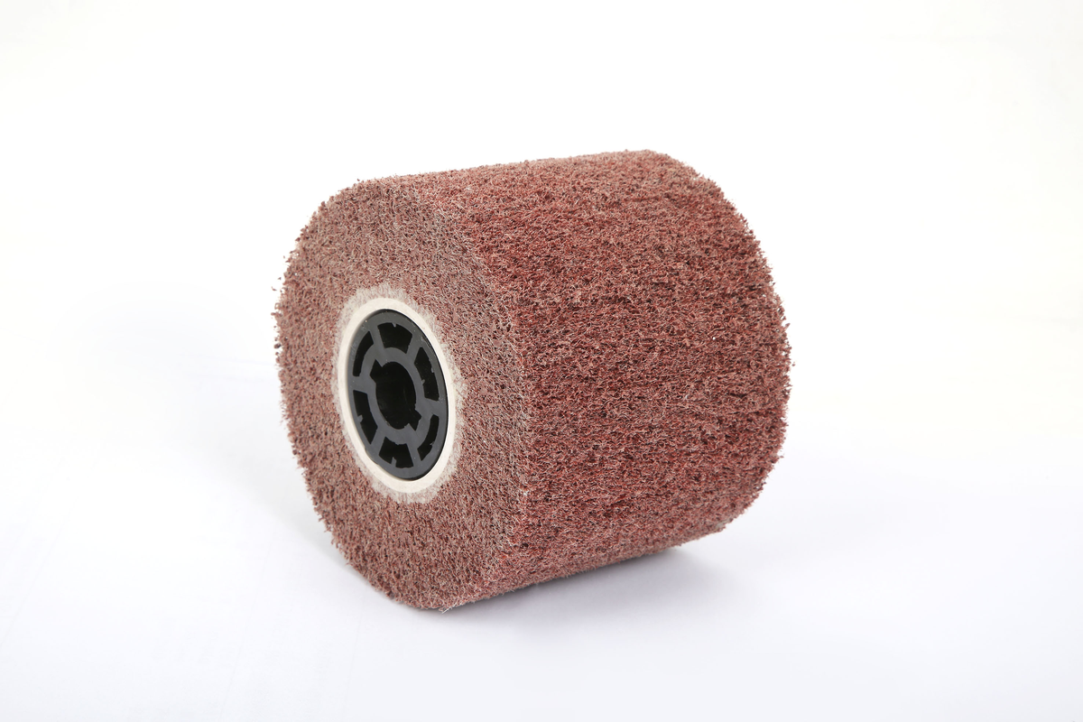 HBM cilindro de lijado de malla de nailon para máquina de satinar, 100 × 120 mm