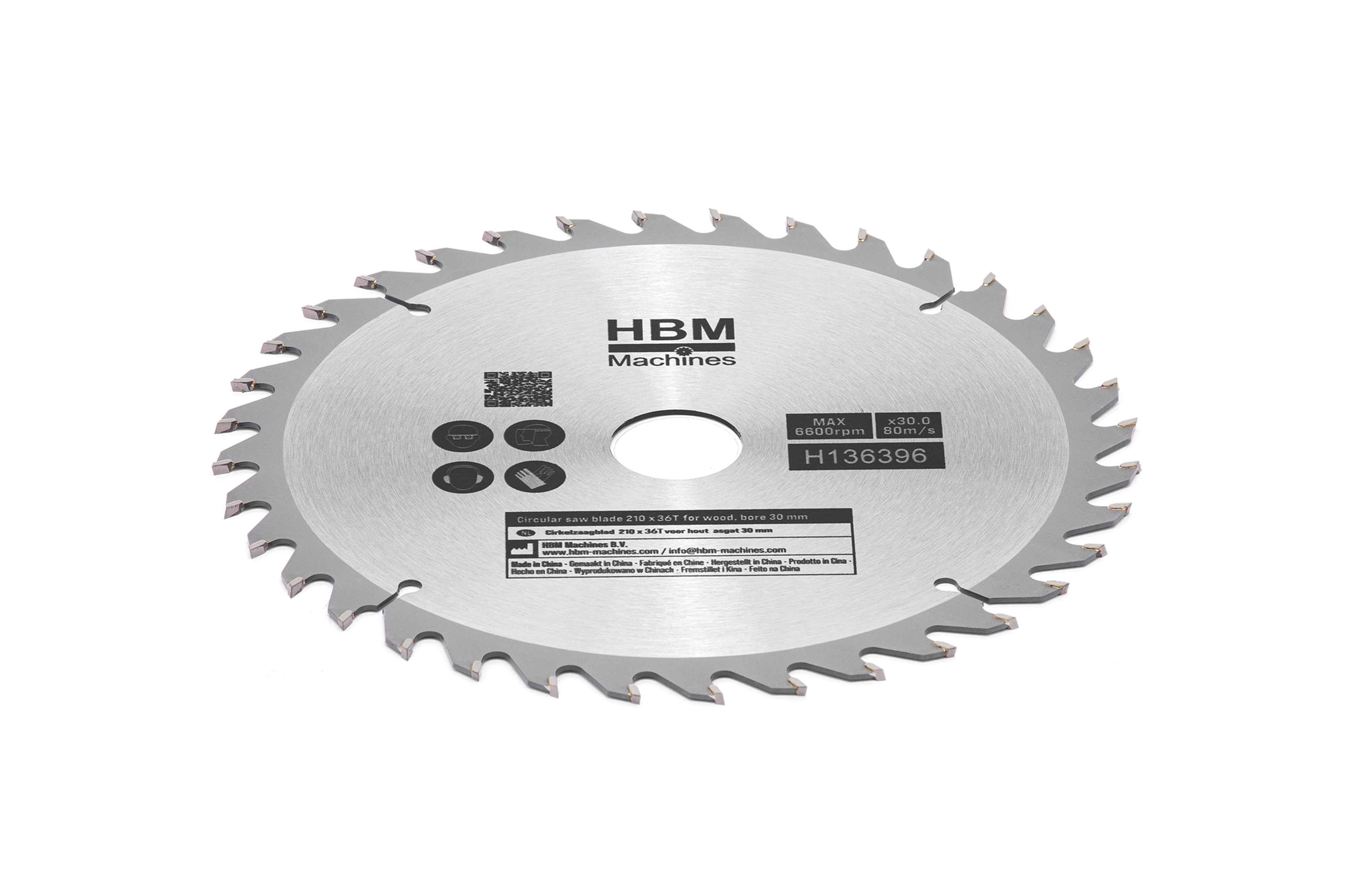 HBM Cirkelzaagbladen voor Hout 210 mm 36 Tanden Image 2