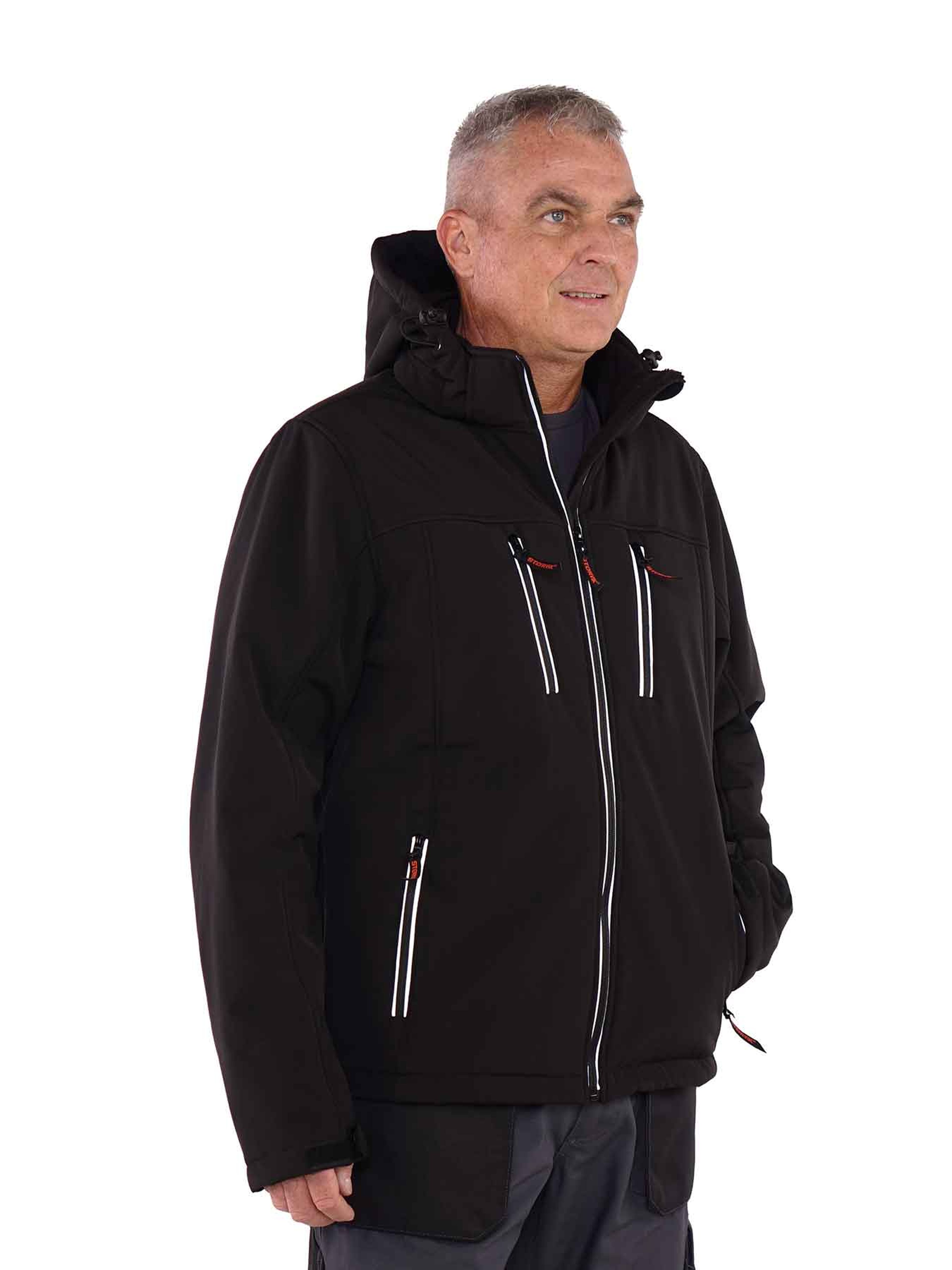 Jacket Softshell Storvik Clive Nera L Image 5
