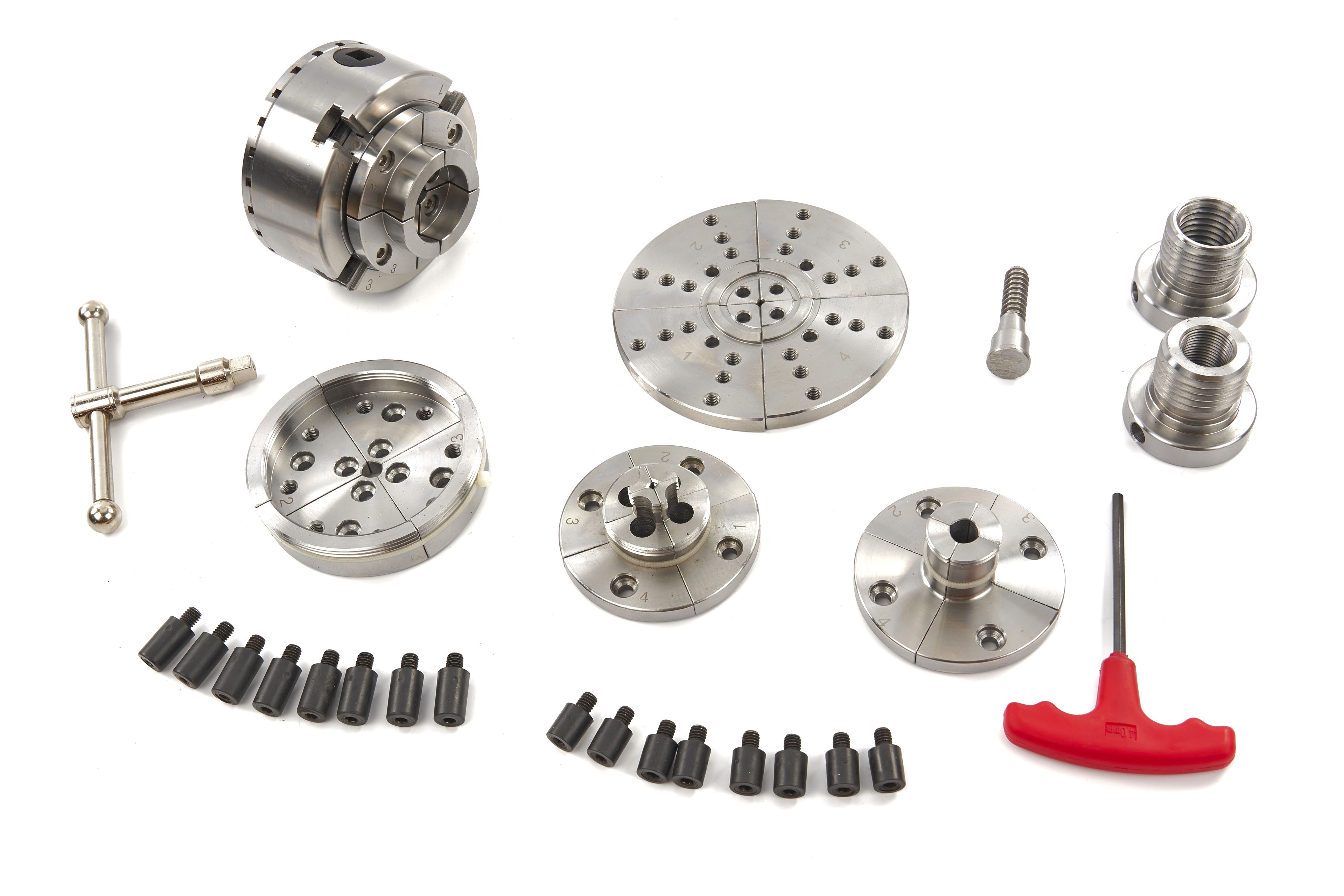 Mandrin à bois professionnel HBM 95 mm pour tour à bois Ensemble complet Image 3