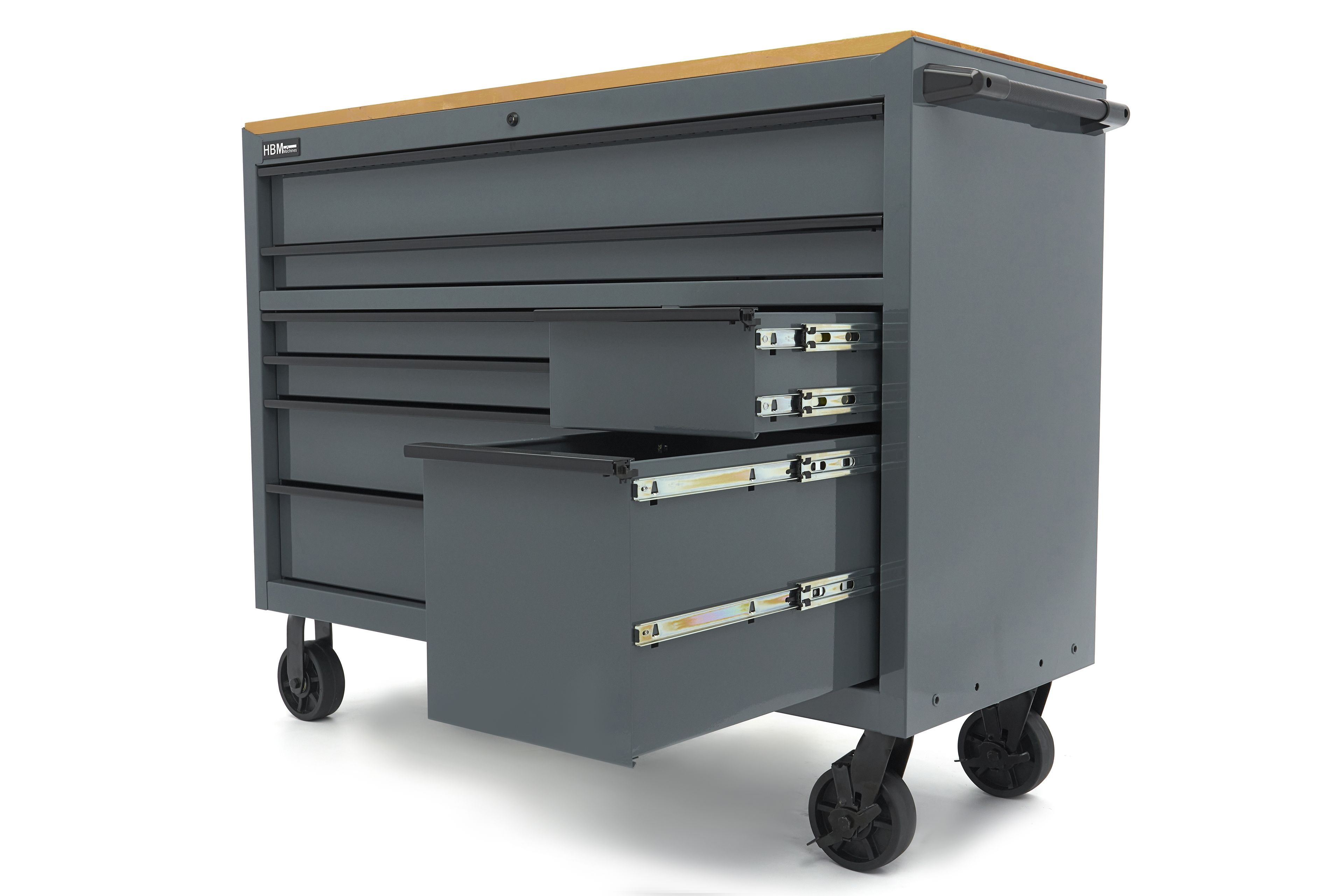 HBM gereedschapswagen, 8 laden, 142 cm, grijs Image 13