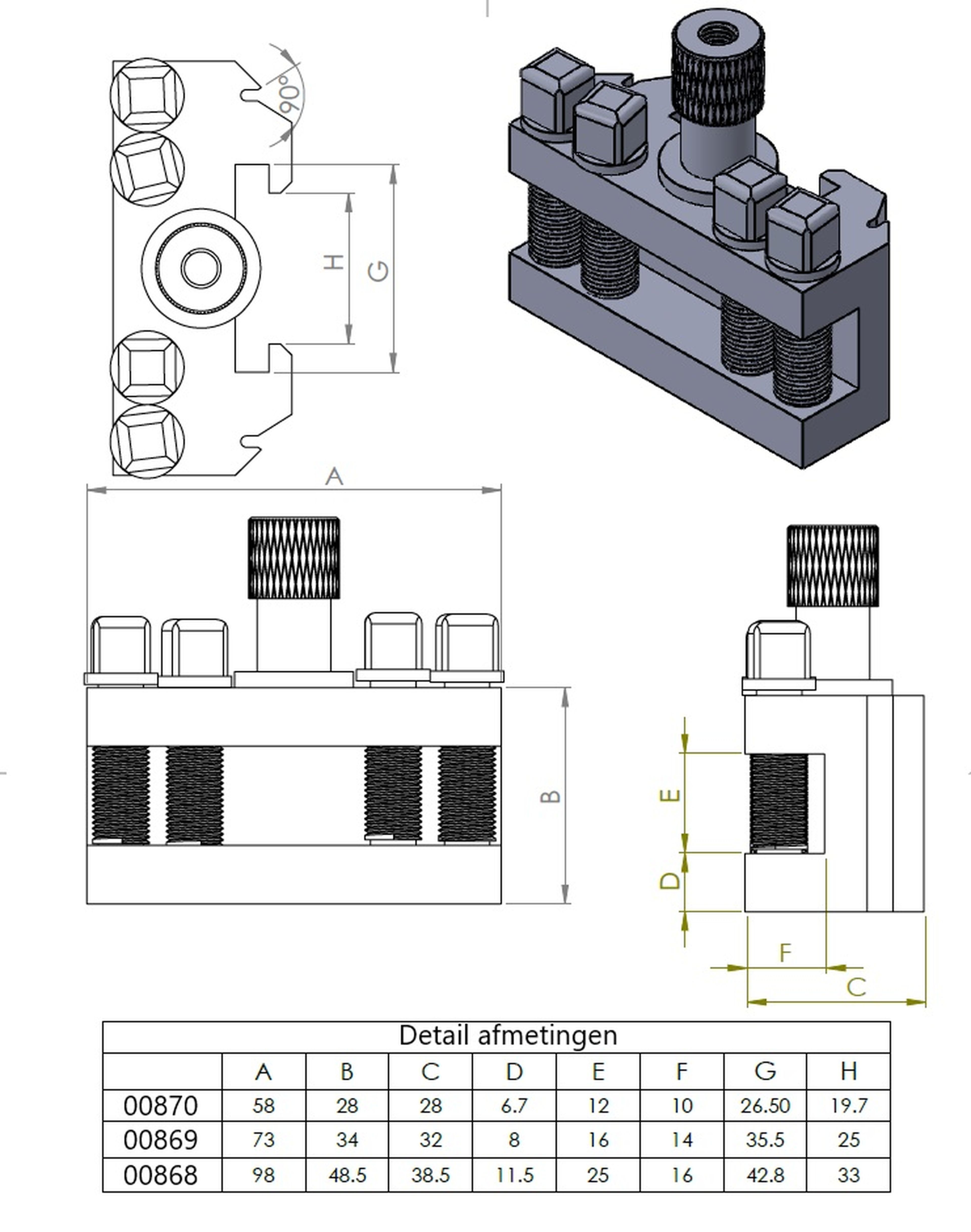 HBM G Support à changement rapide modèle Dixon Image 7