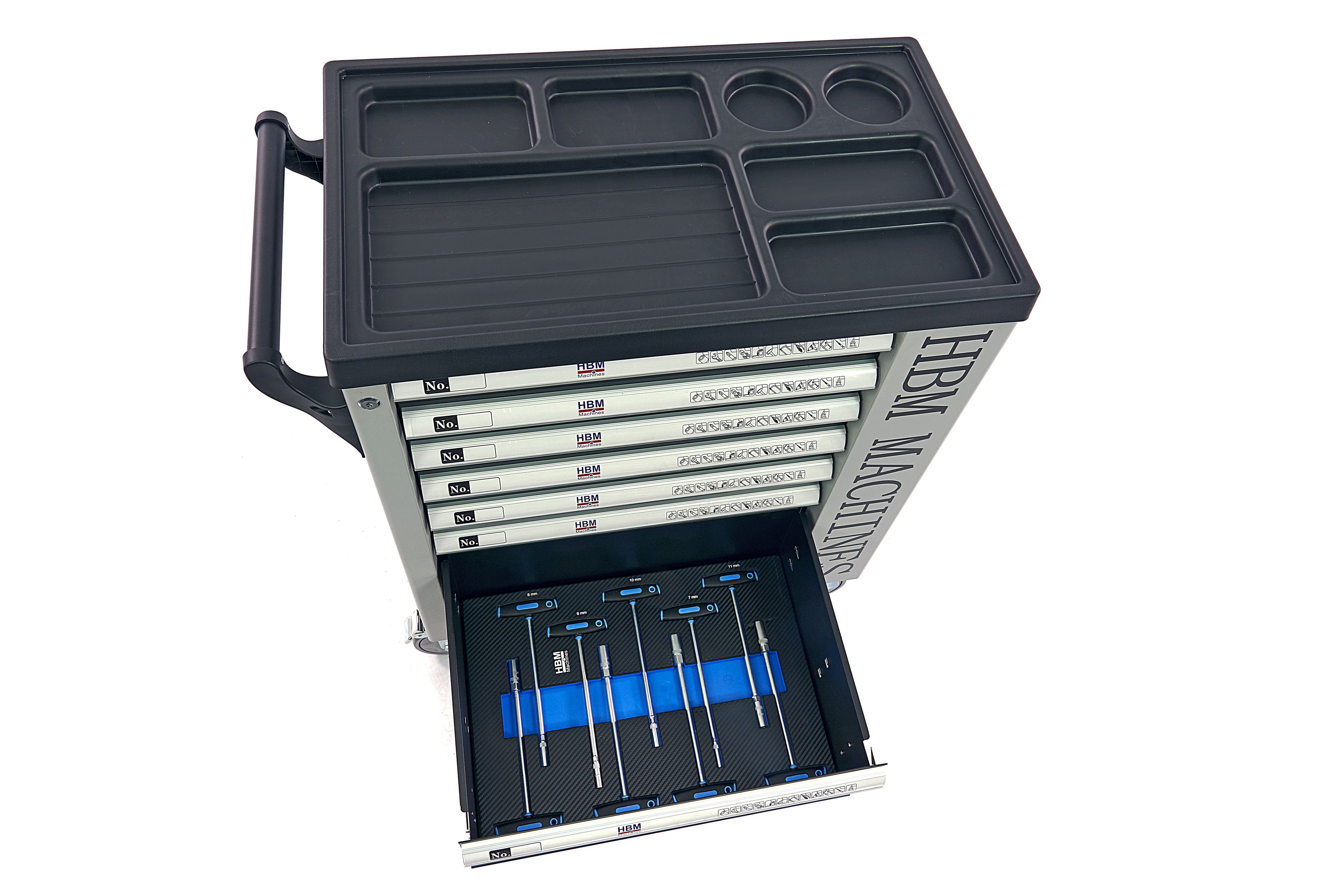 HBM servante à outils garnie 262 pièces, noir Image 23