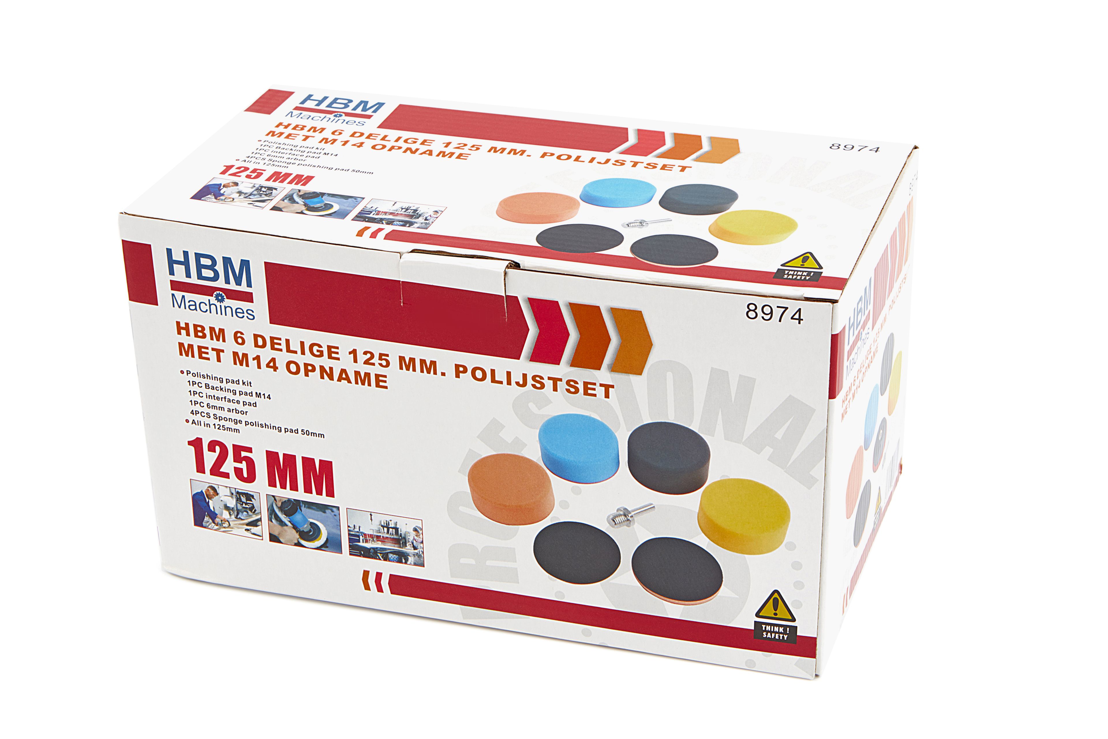 HBM Polijstsets met M14 Opname 6-delig 150 mm Image 3