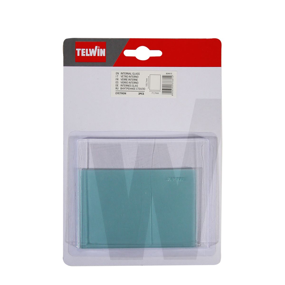Telwin Schutzglas Innenseite 71,7x105 mm, 2 Stück
