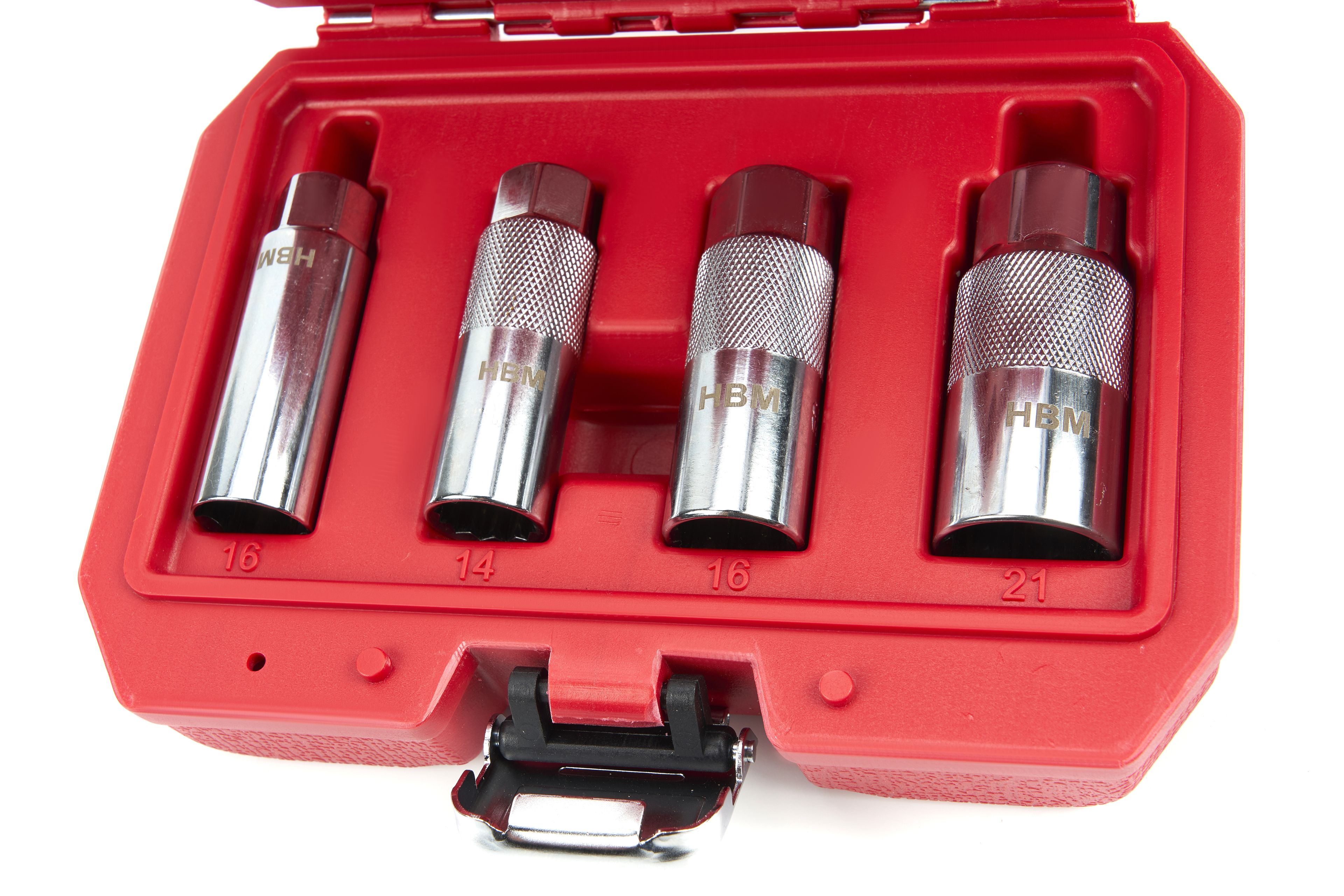 HBM 4 Delige 3/8 inch Bougiedoppenset Image 2