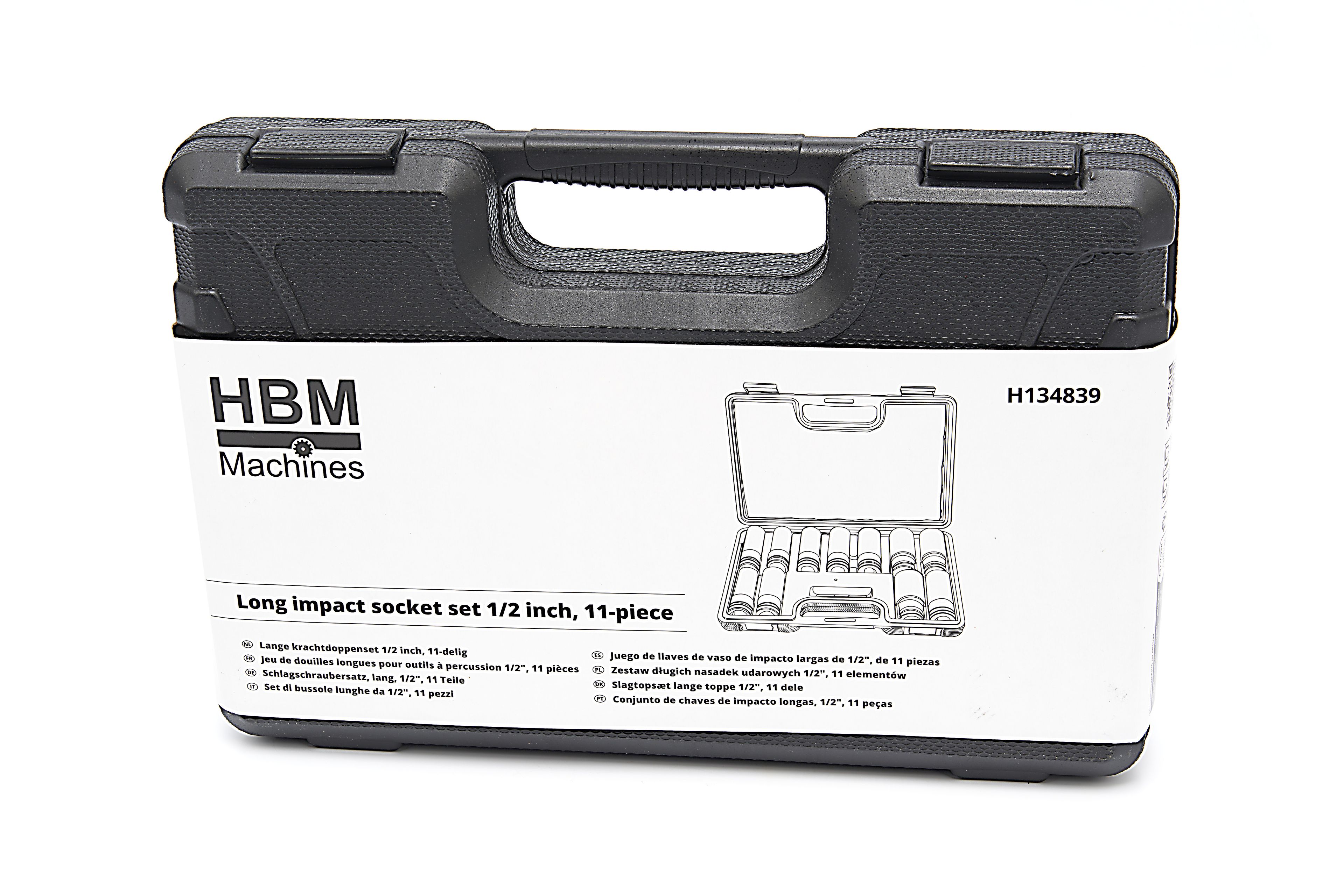 HBM lange krachtdoppenset 1/2 inch, 11-delig Image 8