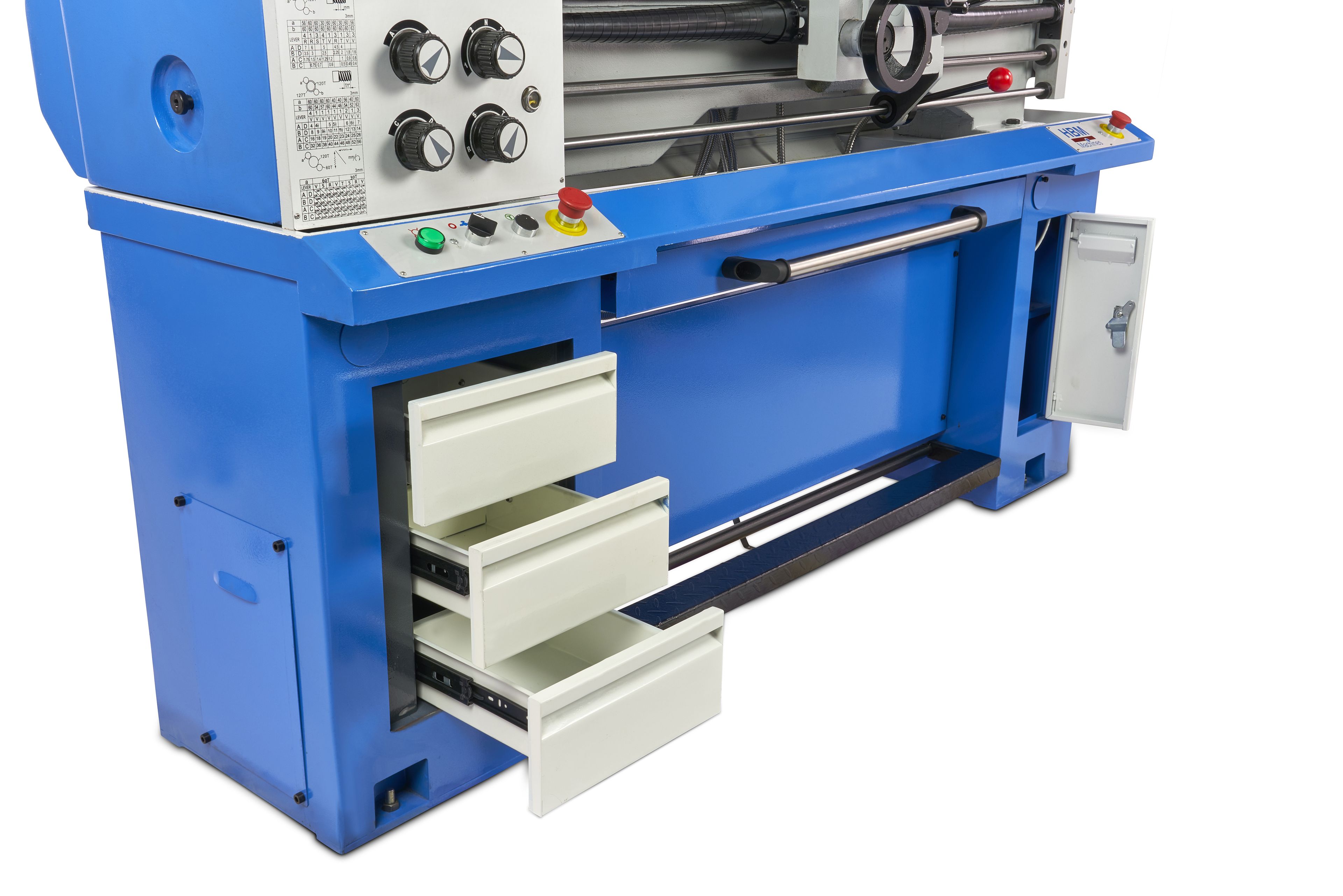 HBM metaaldraaibank 360 x 1000 DRO 400 Volt Image 13