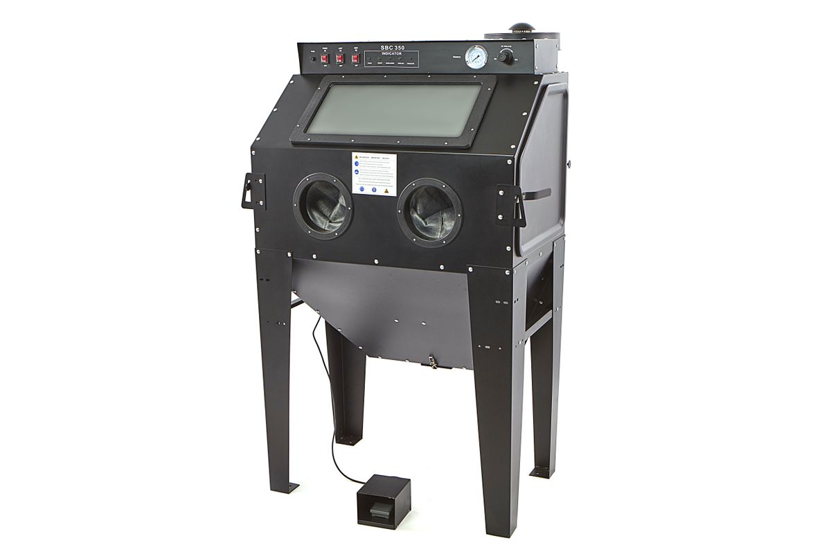 HBM SBC 350 Cabina de chorreado con extracción - NEGRO MATE