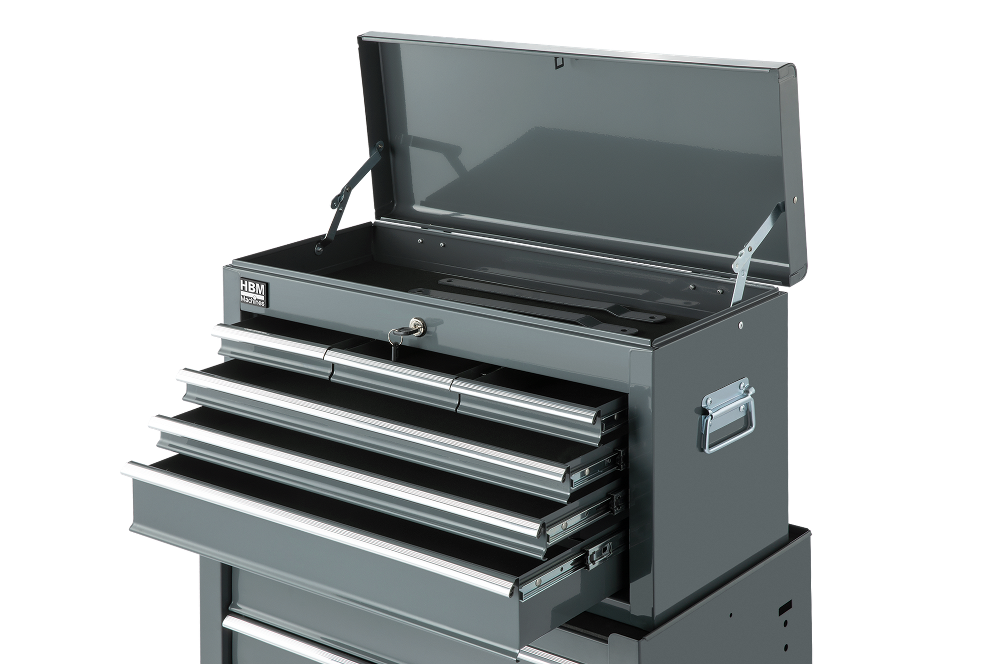 HBM carrello porta attrezzi con armadio superiore, grigio, modello 2 Image 5