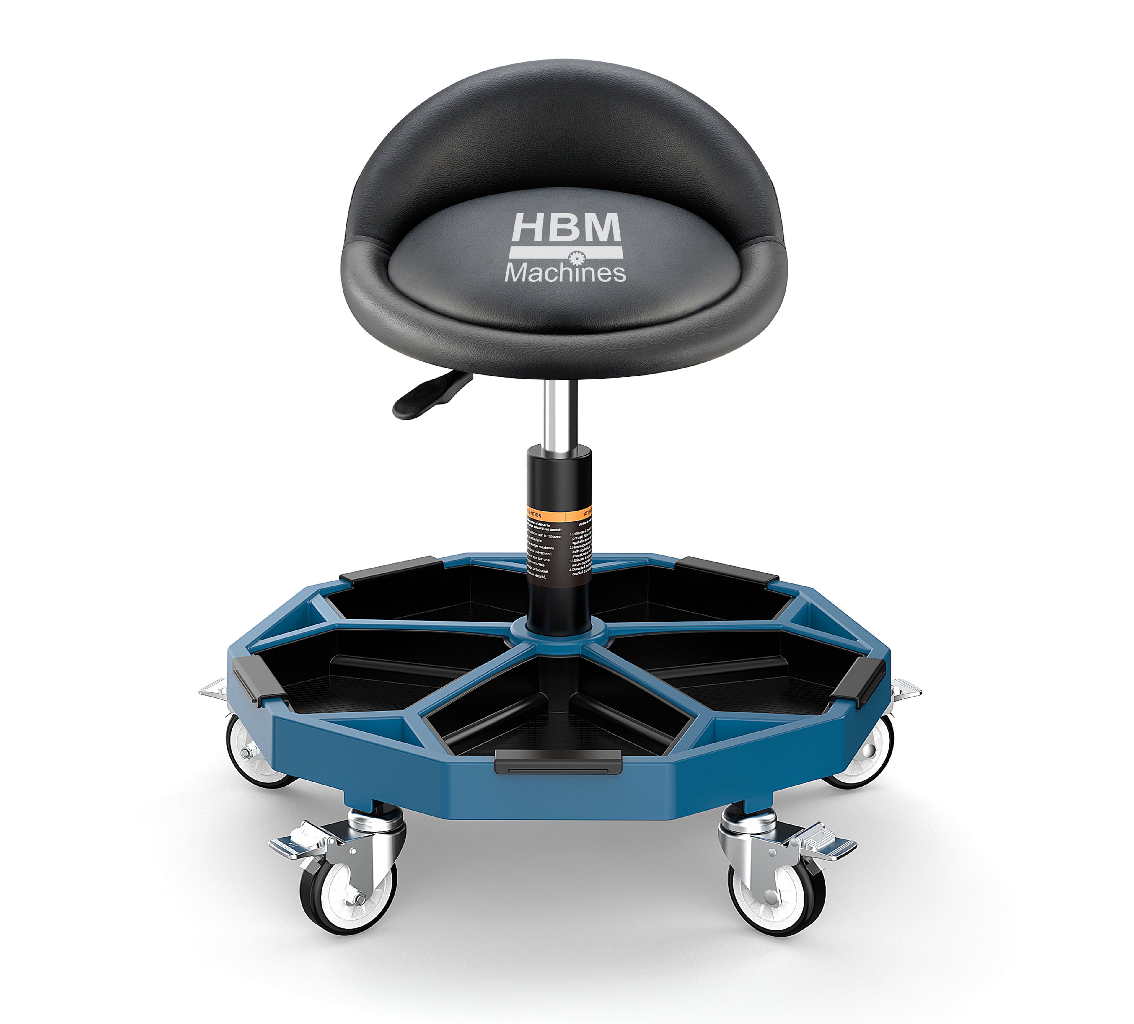 HBM heavy duty stoel met rugleuning