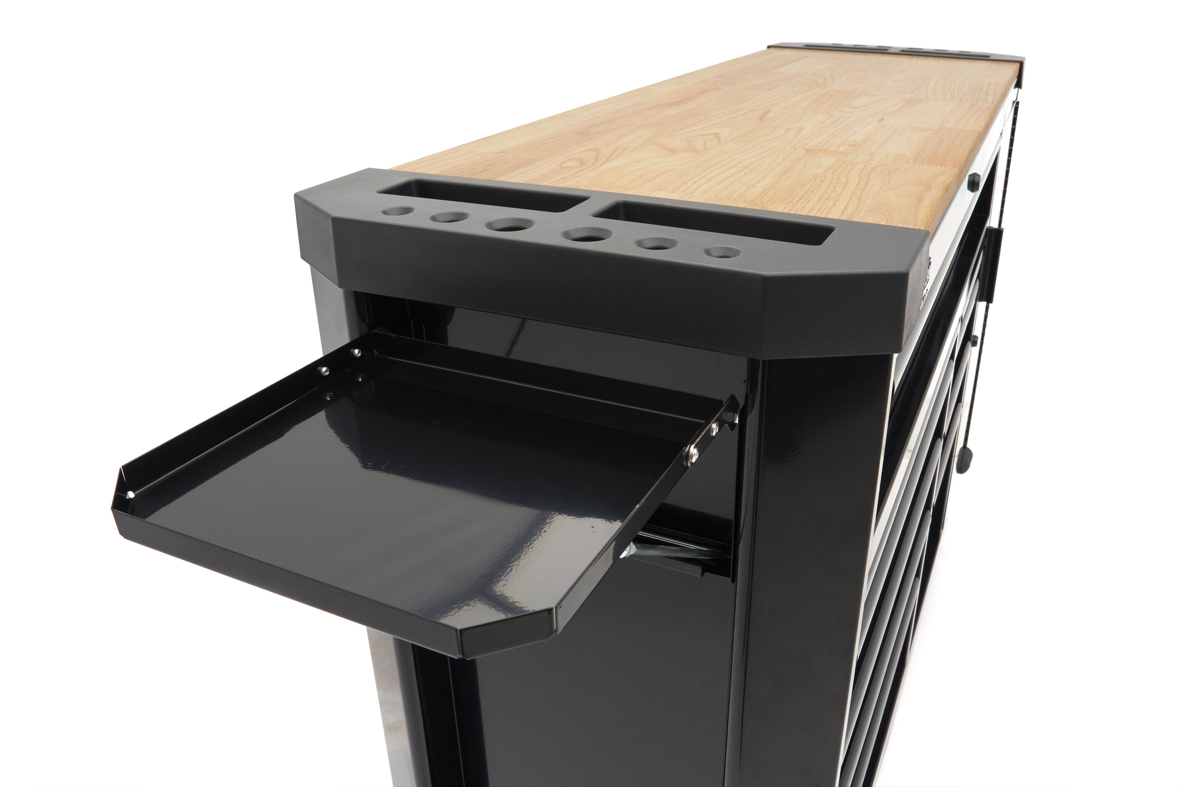 HBM Werkstattwagen 10 Schubladen 147 cm Schwarz Image 13