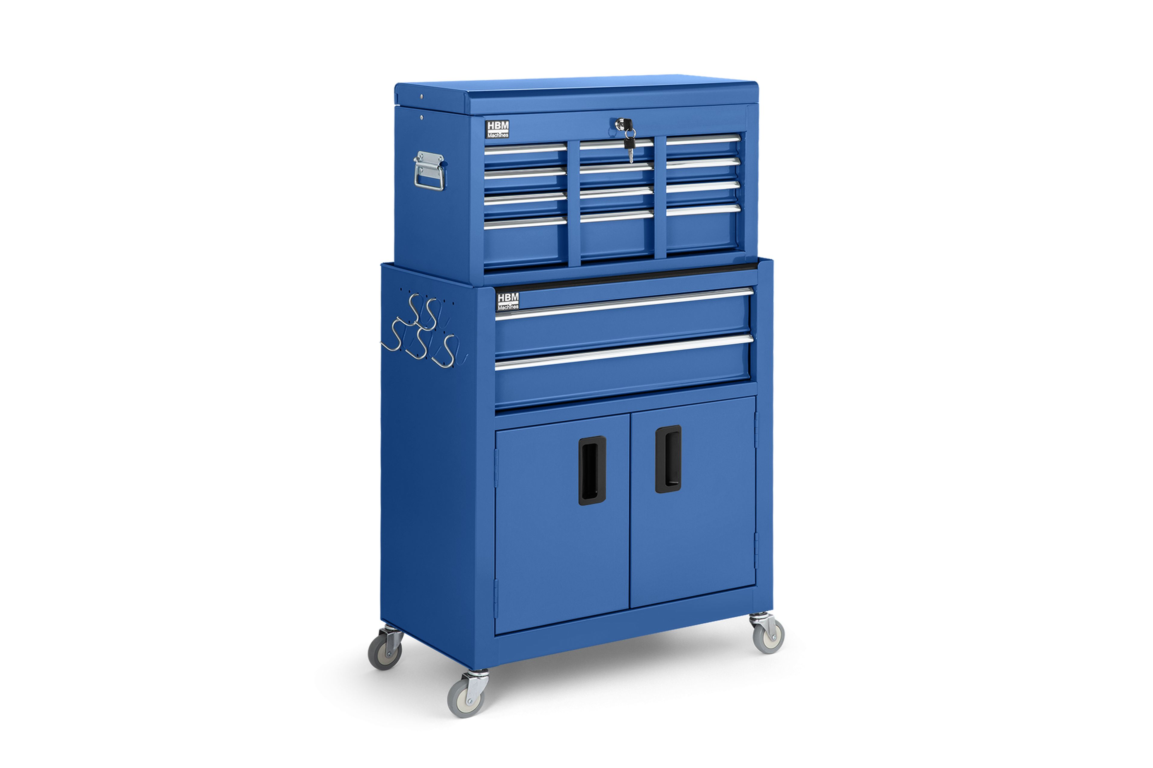 HBM Werkzeugwagen mit Schrankaufsatz, blau, Modell 2 Image 3