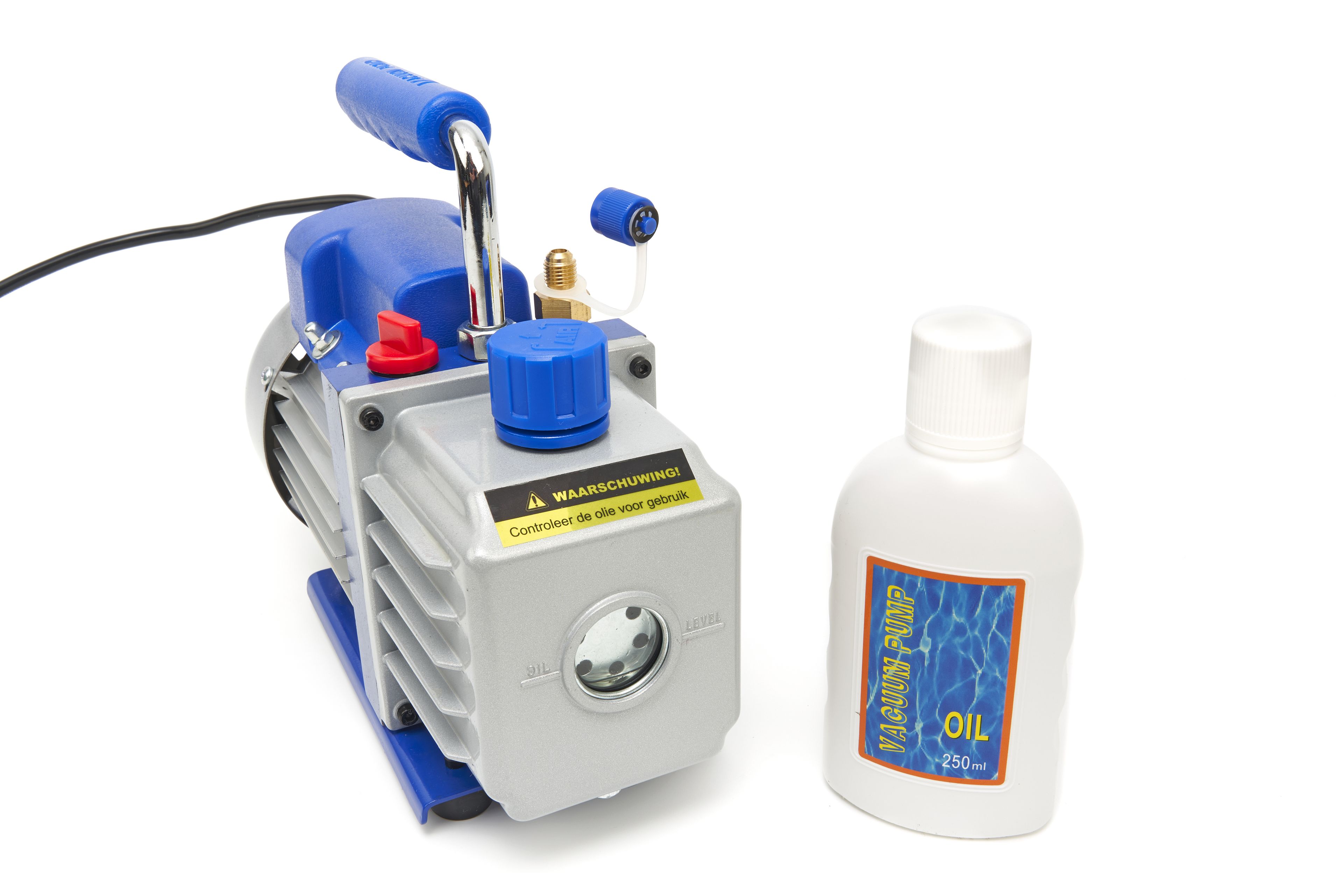 HBM Vacuümpomp 1 Traps met 2 Voudige Manometerset 85 Liter Per Minuut Image 6