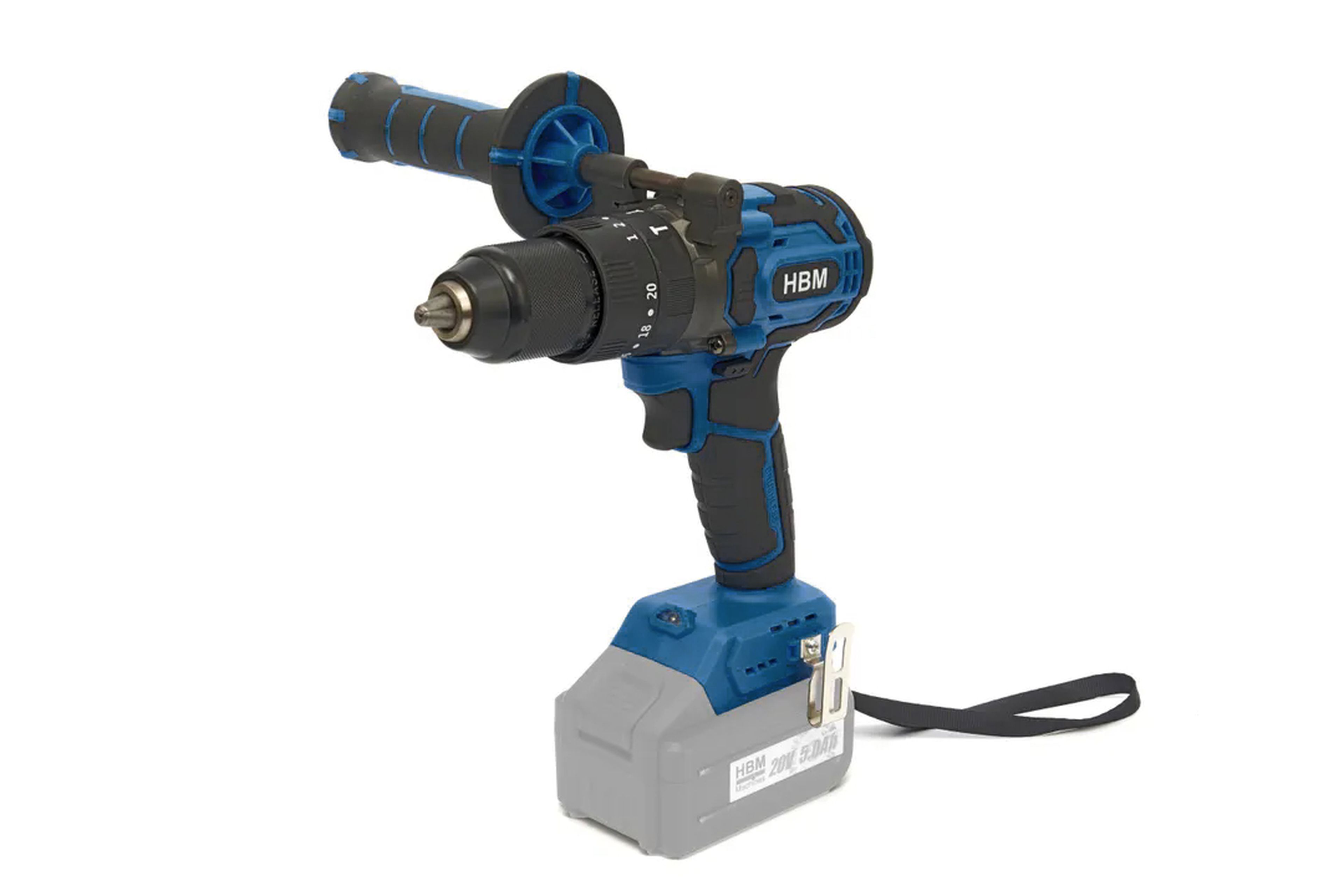 HBM accu combiset, haakse slijper, slagmoersleutel, boormachine 20 Volt Image 4