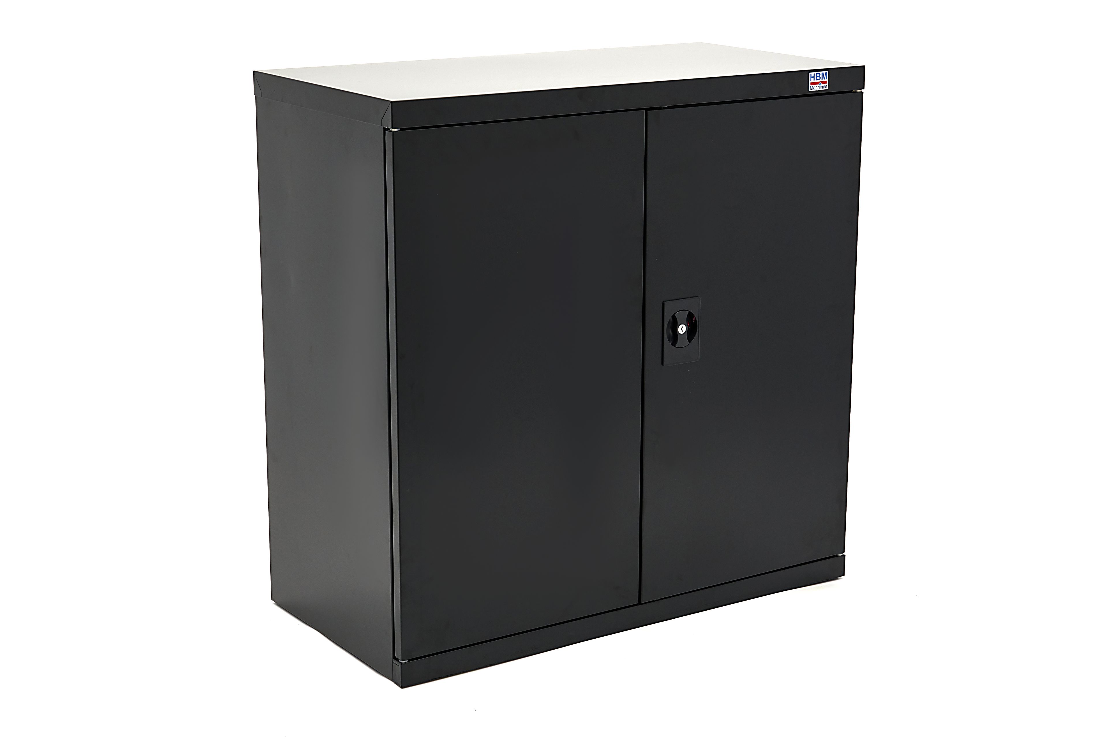 HBM Armadio portautensili 90 x 45 x 90 cm con 3 ripiani nero Image 5