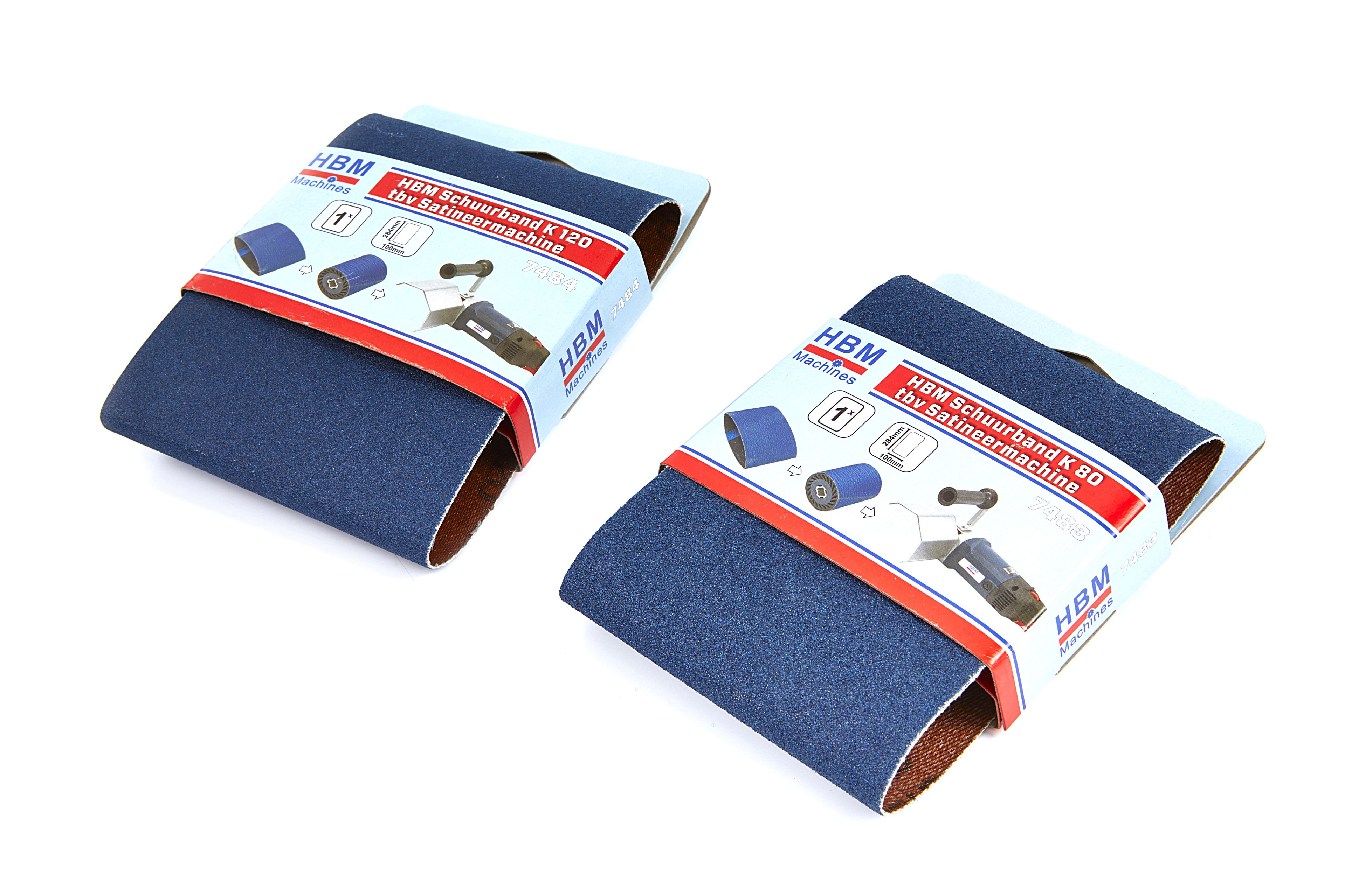 HBM Schuurband K 120 voor Satineermachine