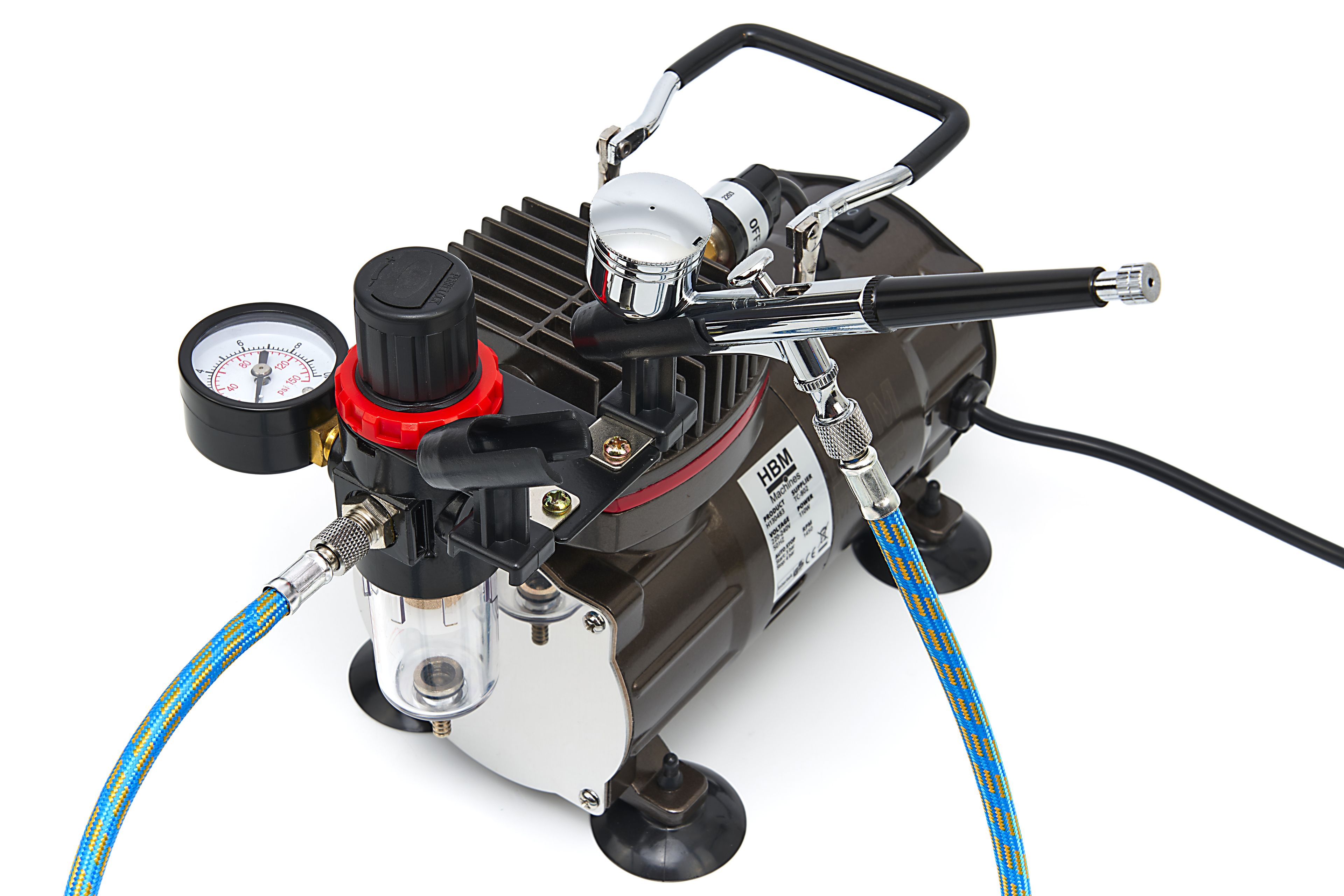 HBM Airbrush Compressor Set 110 Watt Image 6