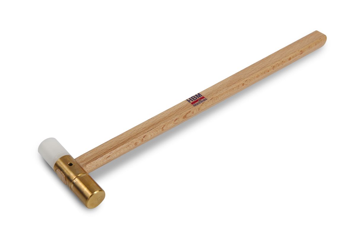 Martillo de joyería HBM con cabeza de nylon y latón