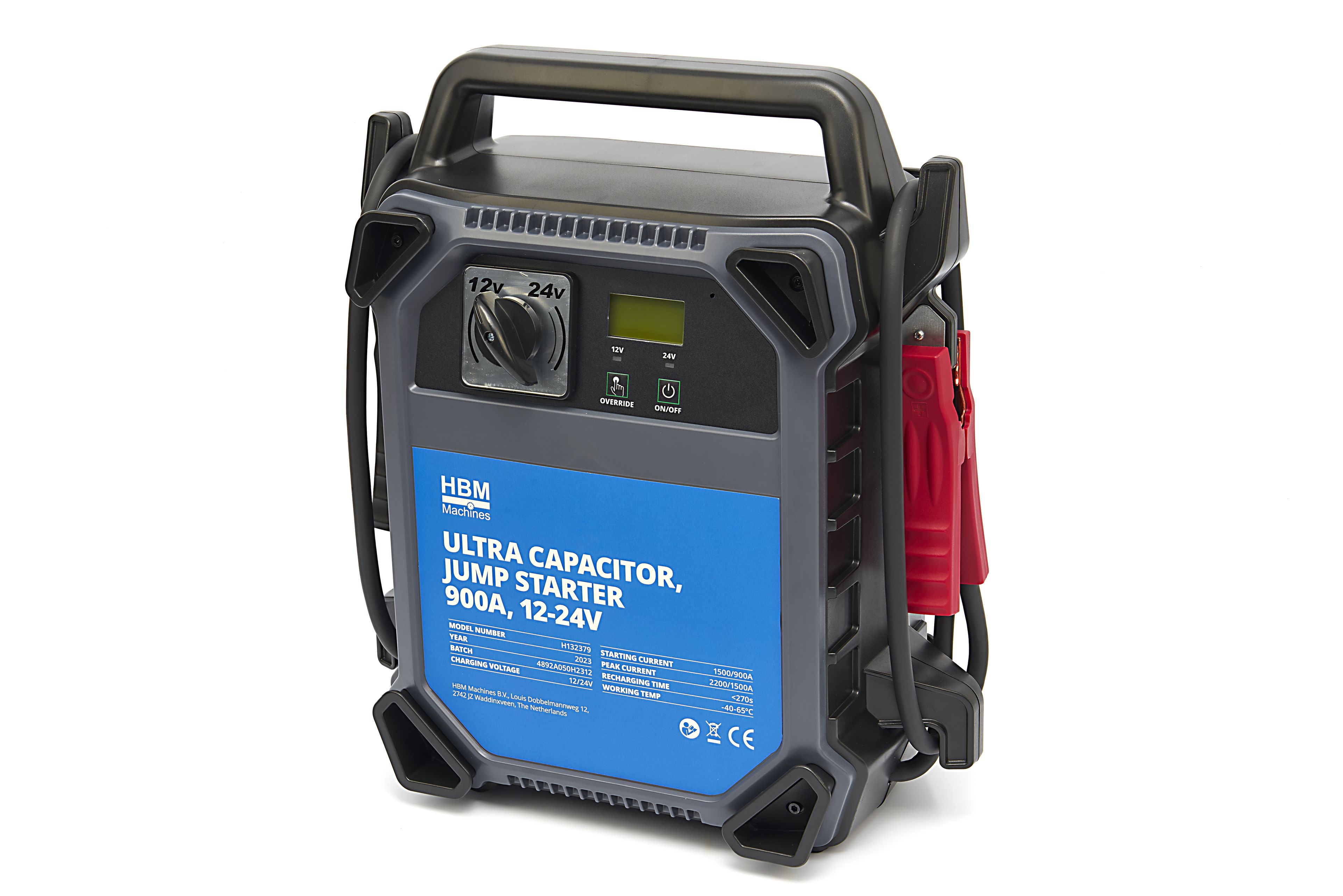 Booster de batterie avec ultra-condensateur HBM, 900 A, 12 - 24 volts