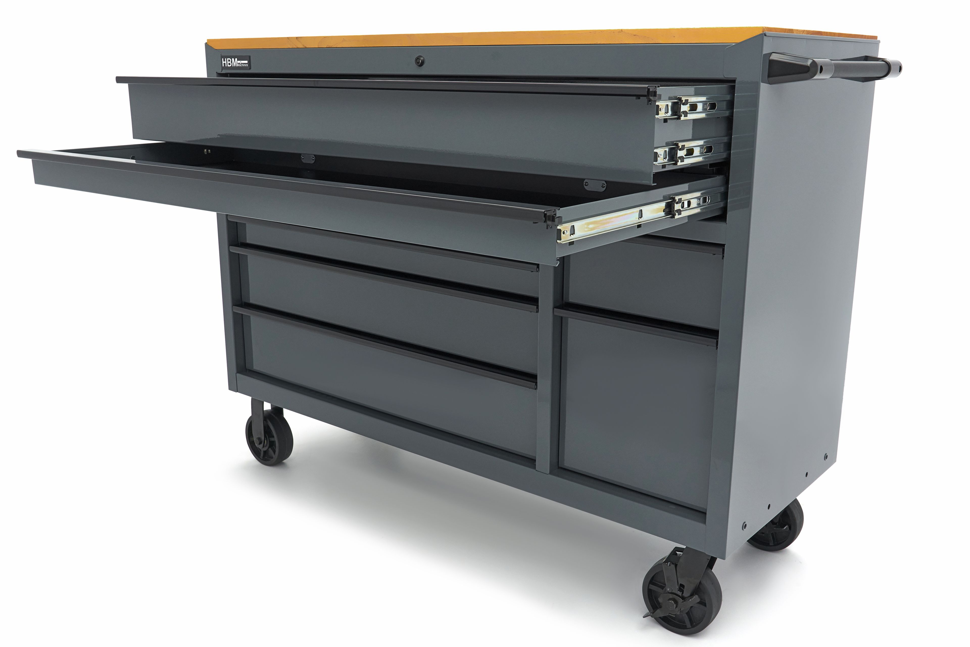 HBM gereedschapswagen, 8 laden, 142 cm, grijs Image 15