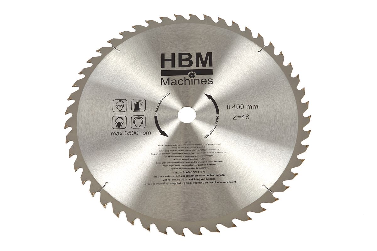HBM 400 x 48T Hoja de sierra circular para madera - ASGAT 30 mm