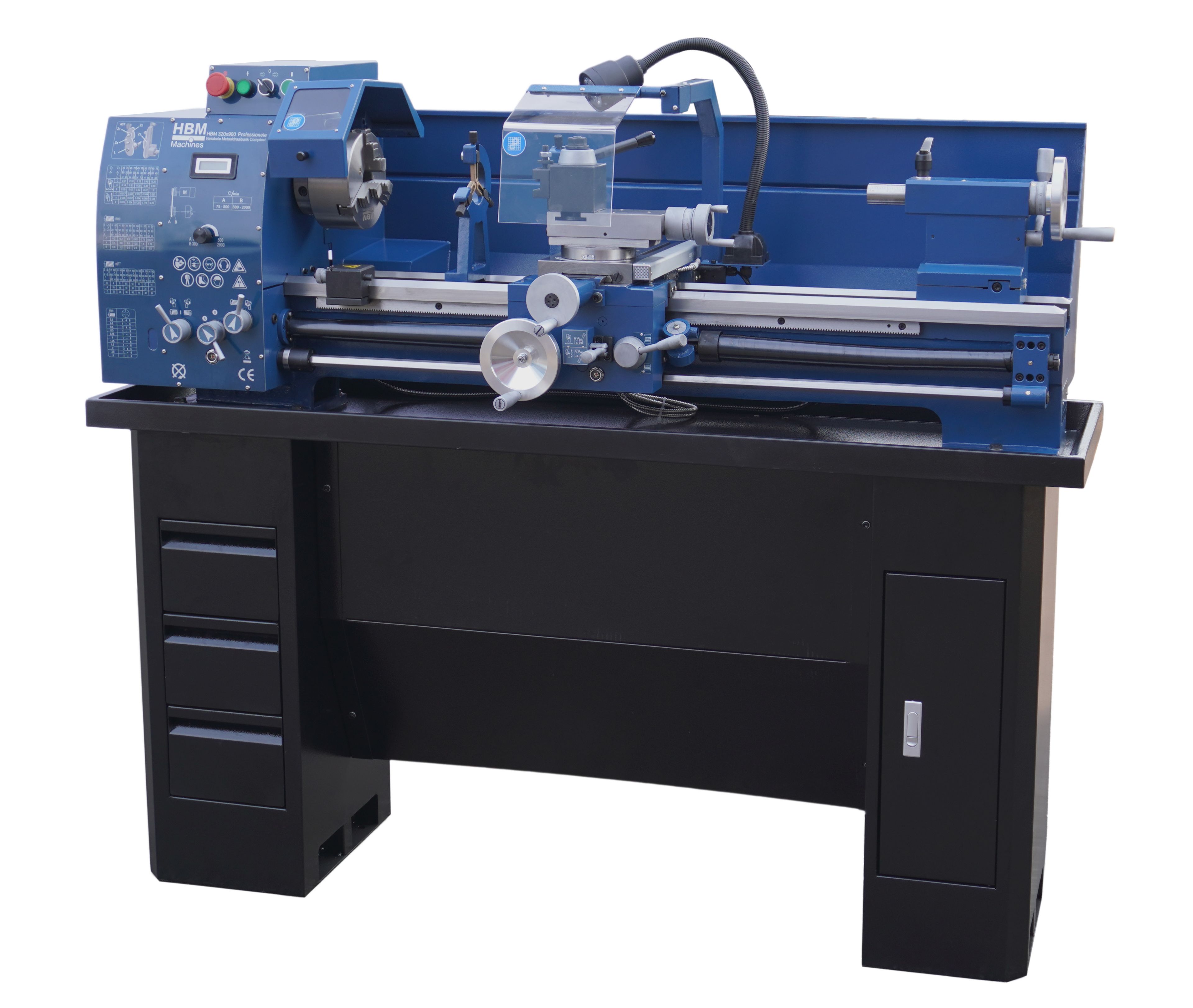 HBM tornio per metallo 330 x 600 completo 230 V Image 2