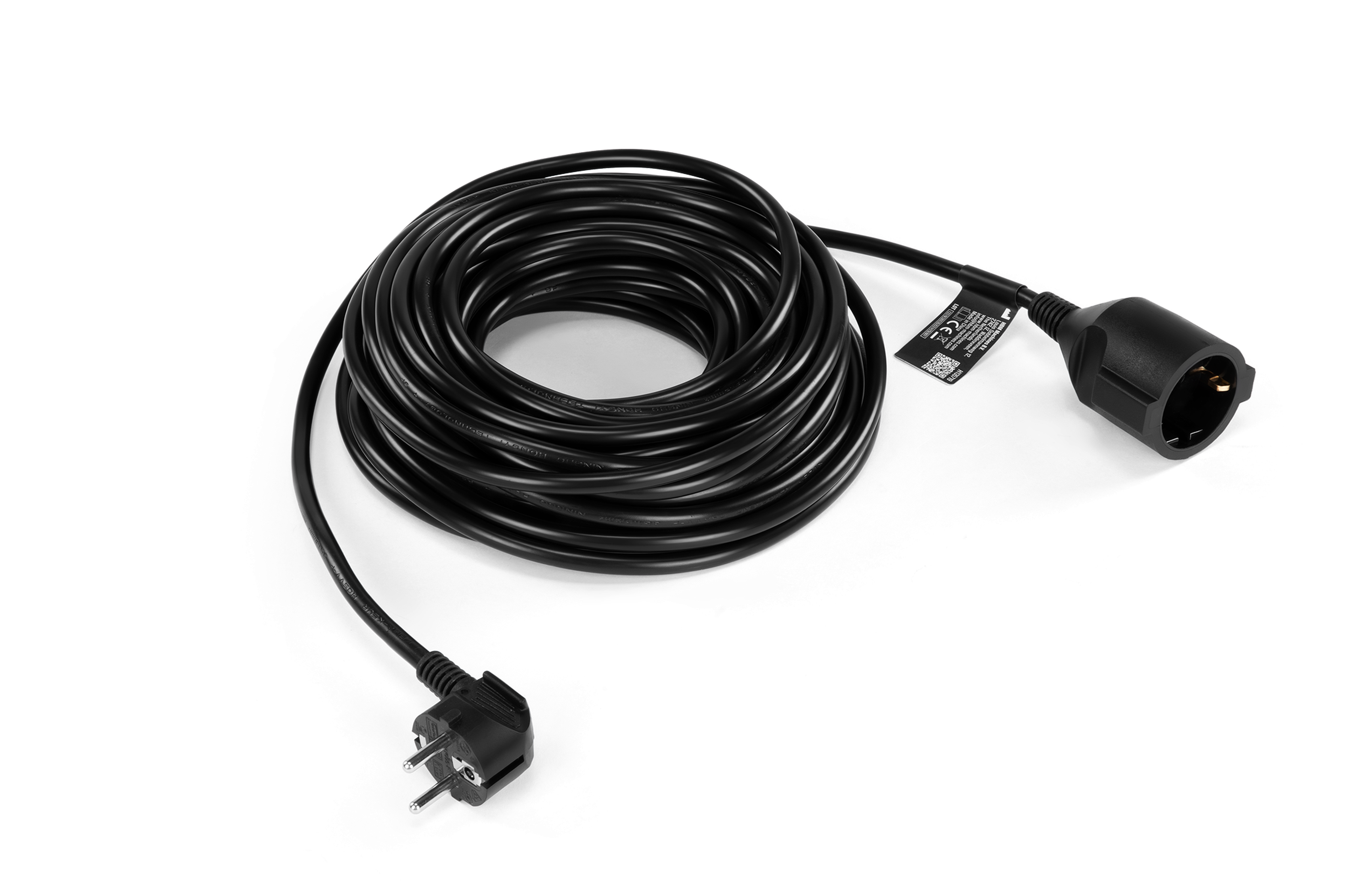 HBM verlengsnoer H05VV-F 3G1.5mm² 1-voudig IP20 15m