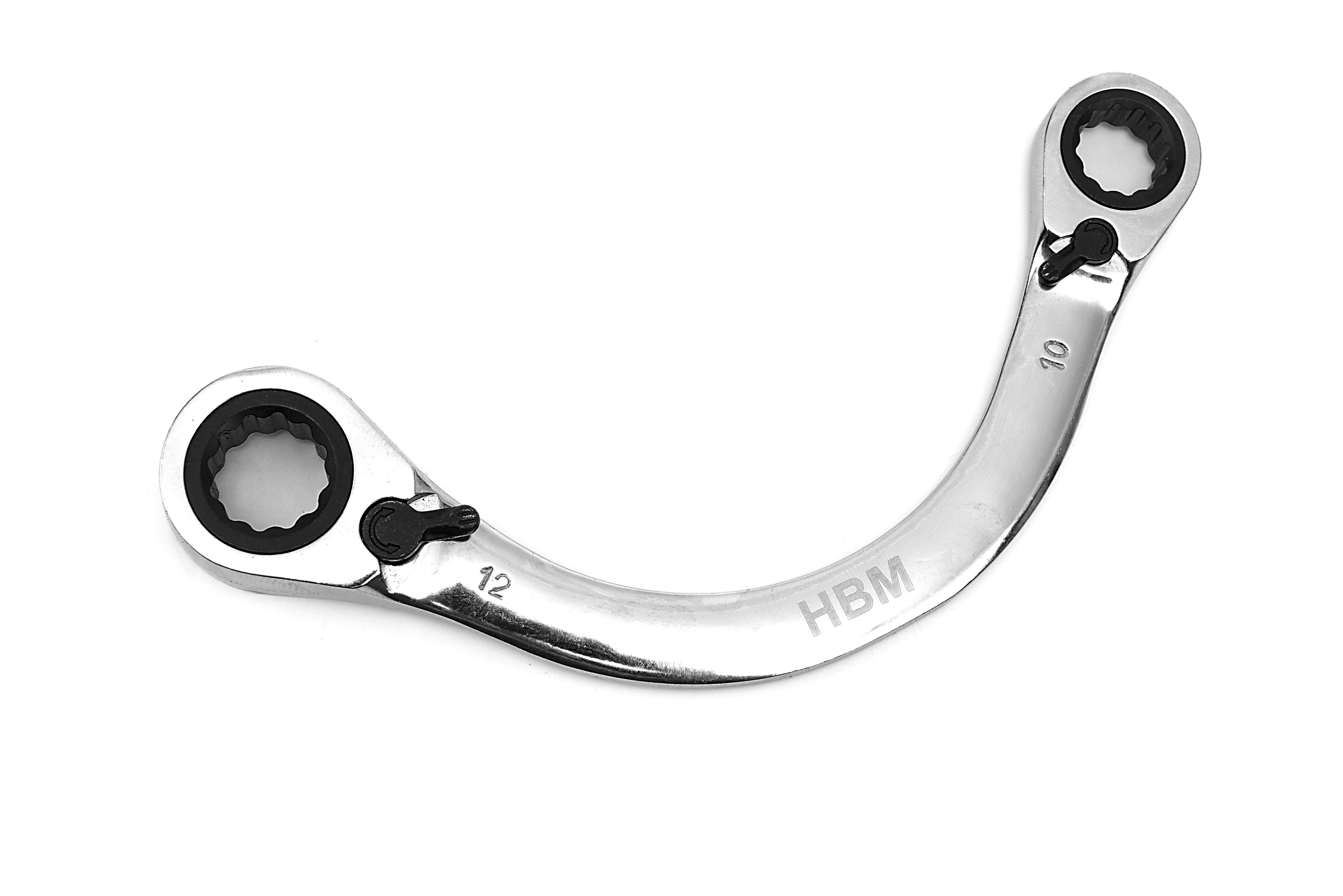 HBM Ringschlüssel Halbmond, Halbmondringratschensatz 5-teilig Image 4