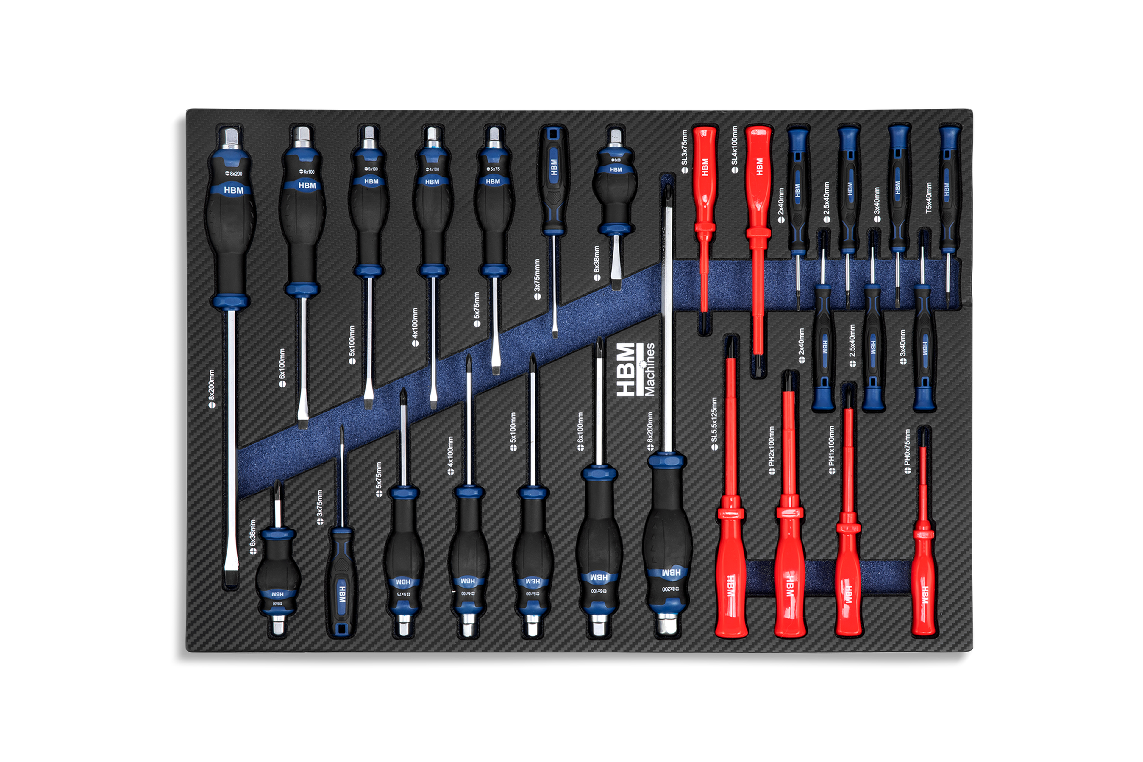HBM servante à outils garnie 196 pièces, rouge Image 26