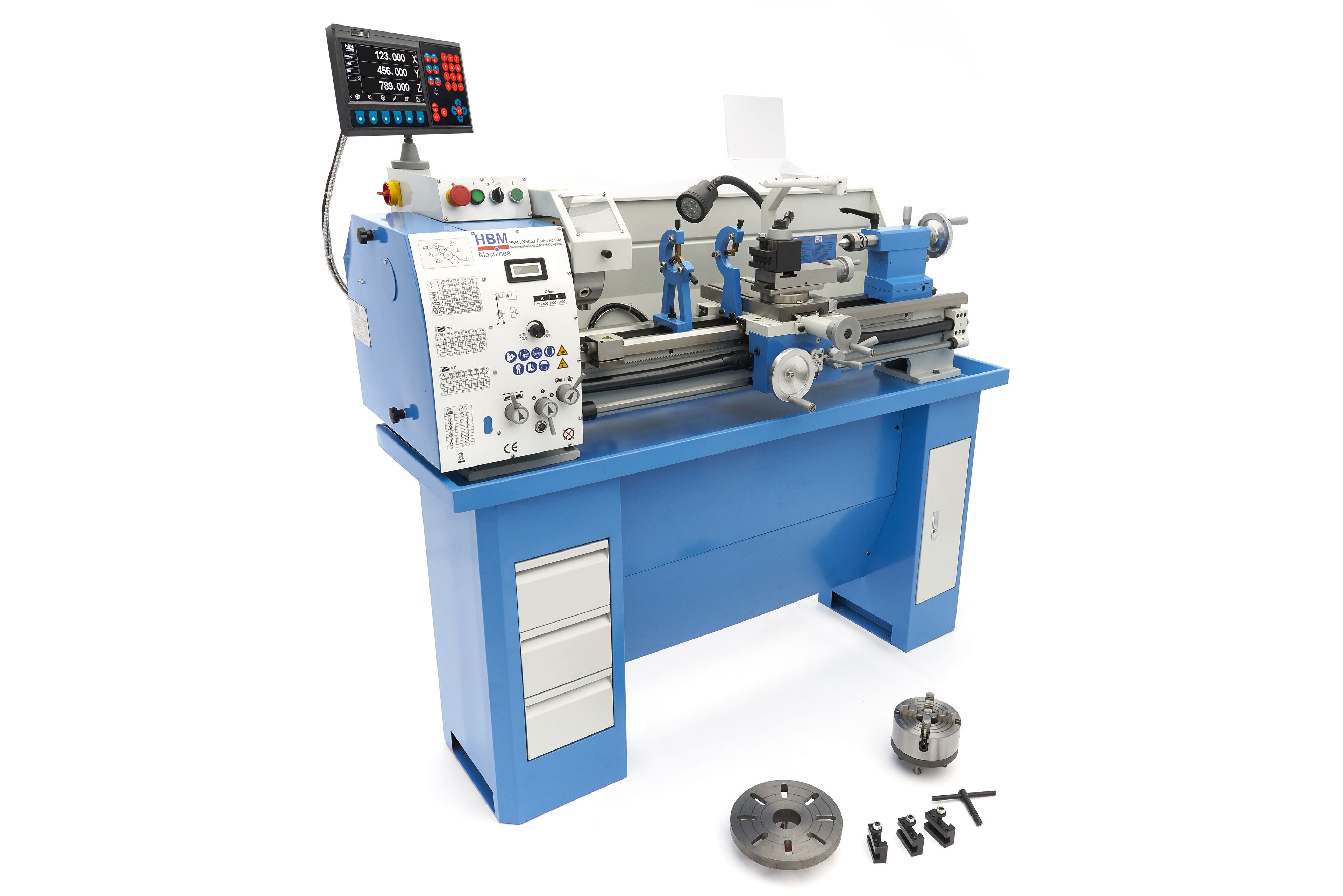 HBM tornio per metallo 320 x 900 DRO vario Image 6