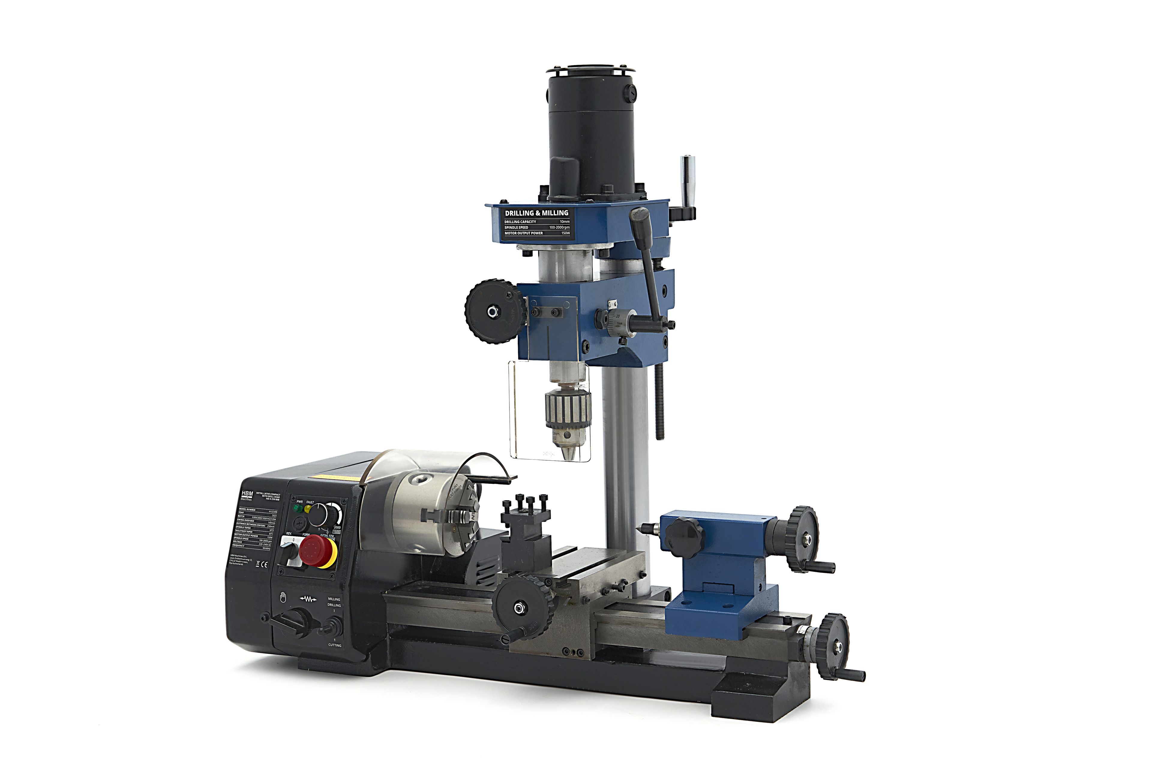 HBM mini tornio per metallo 140 x 250 compact BF Image 4
