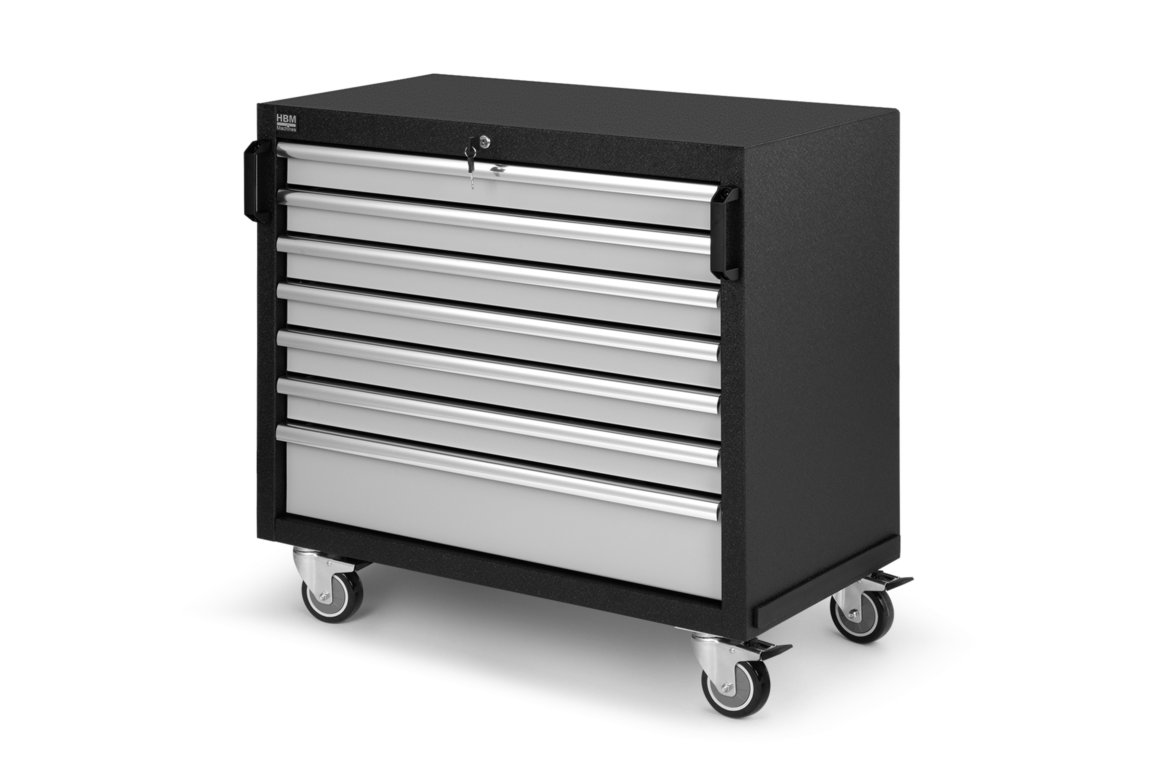 HBM carrello porta attrezzi professionale largo 7 cassetti per l'arredamento dell'officina