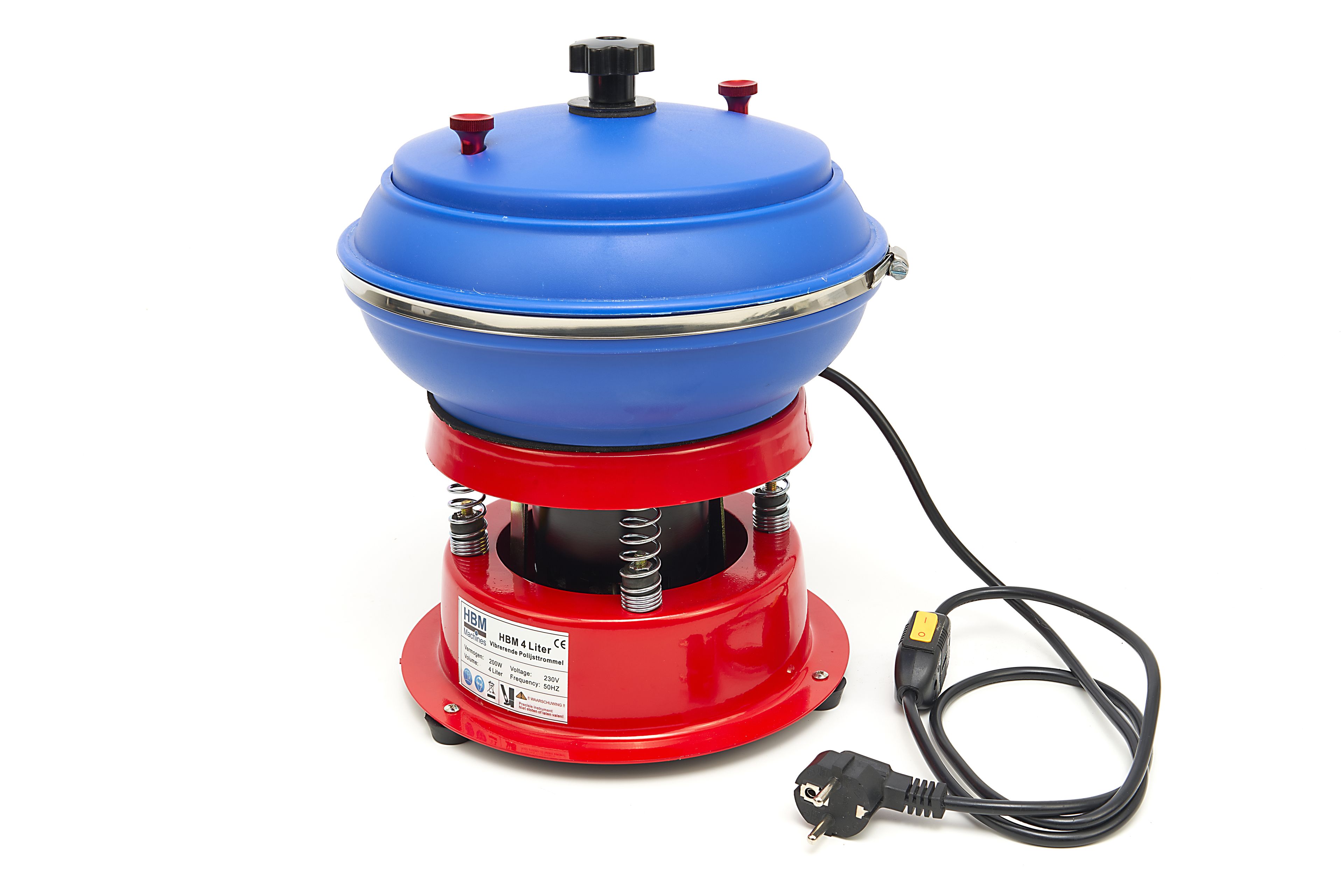 HBM Professionele 4 Liter Vibrerende Polijsttrommel