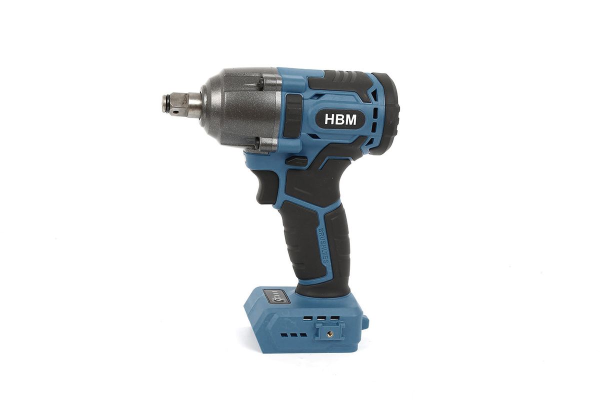 HBM Llave de impacto de batería, 400 Nm, 20 voltios